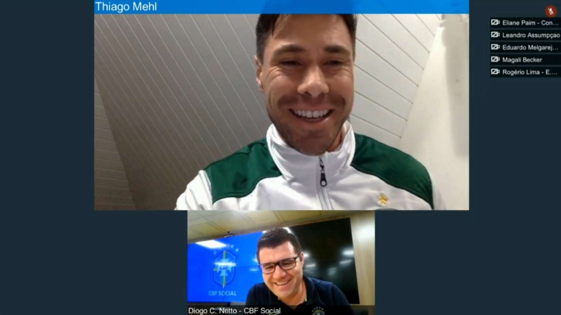 Coxa no Webinar CBF Social 