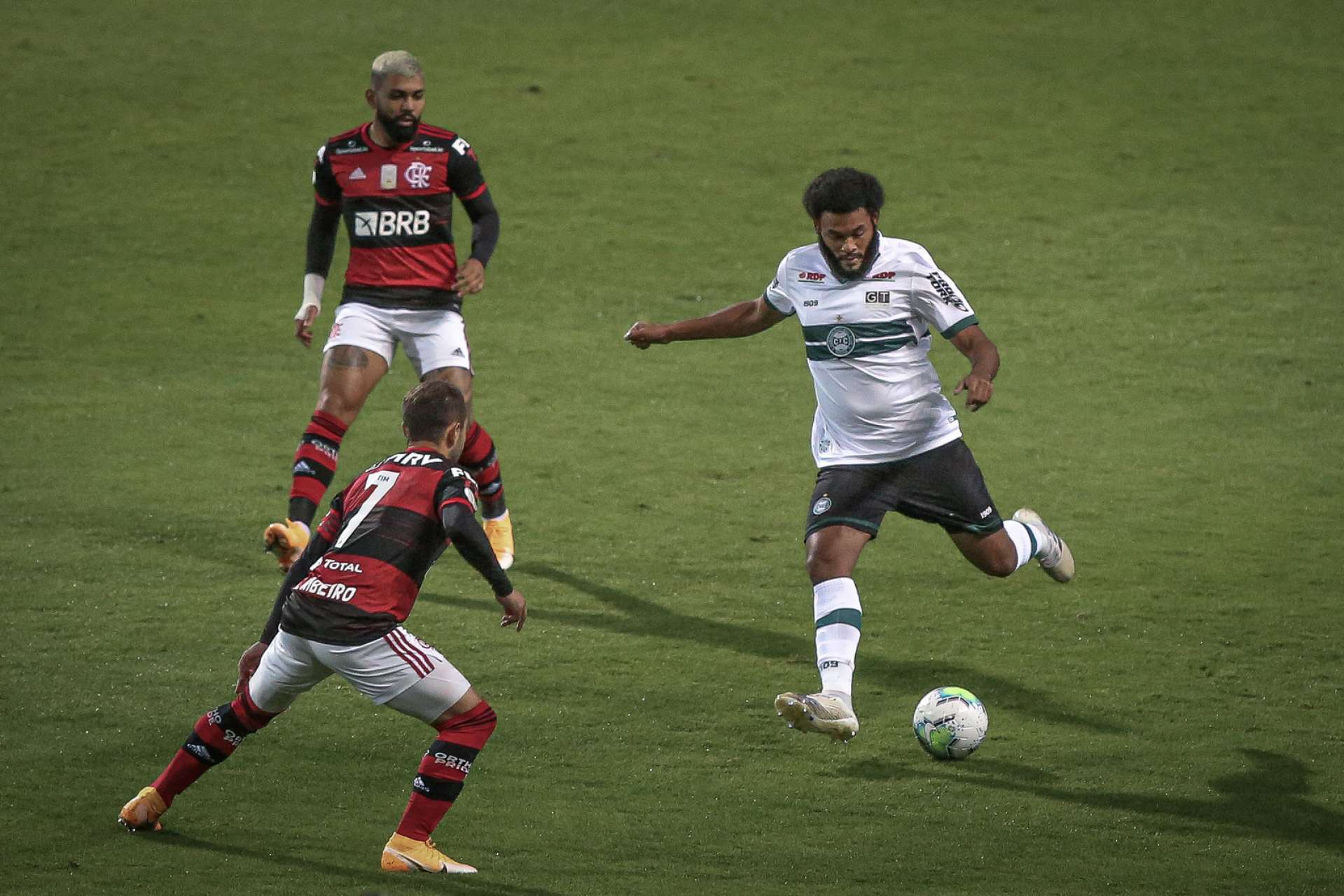 N�meros de Coritiba e Flamengo