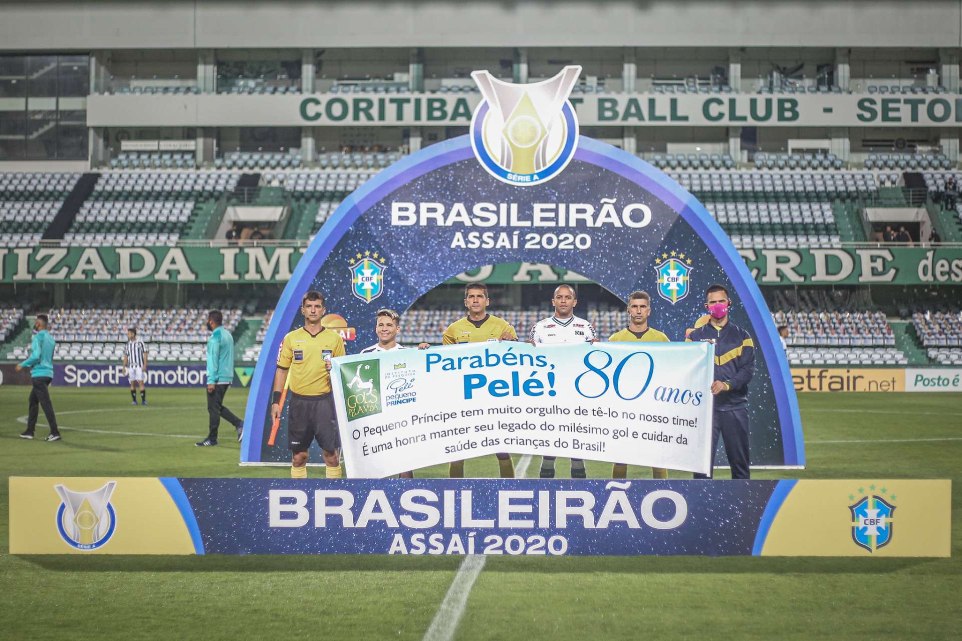 Coritiba entra em campo com Hospital Pequeno Pr�ncipe