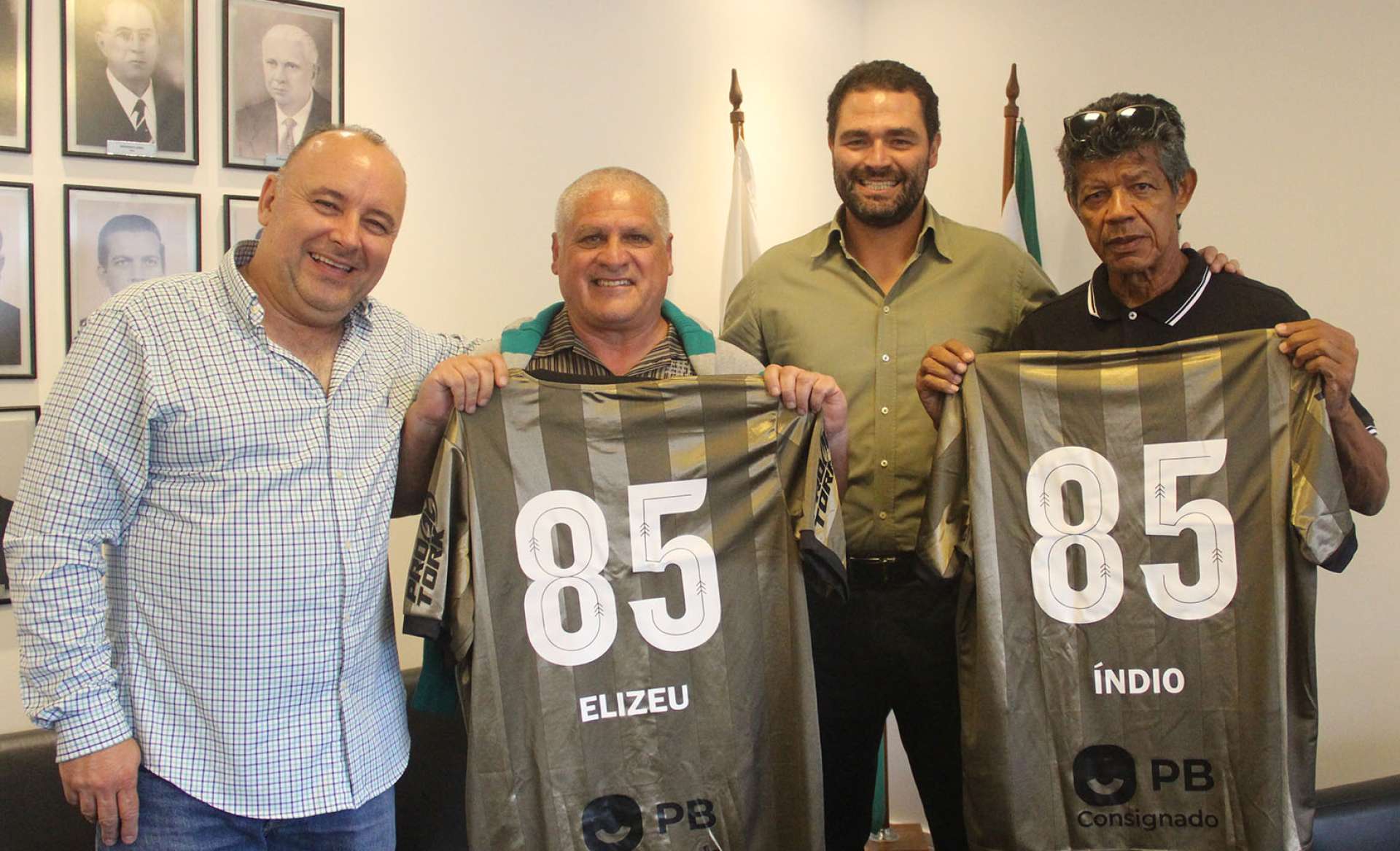 Visita ilustre no Couto Pereira