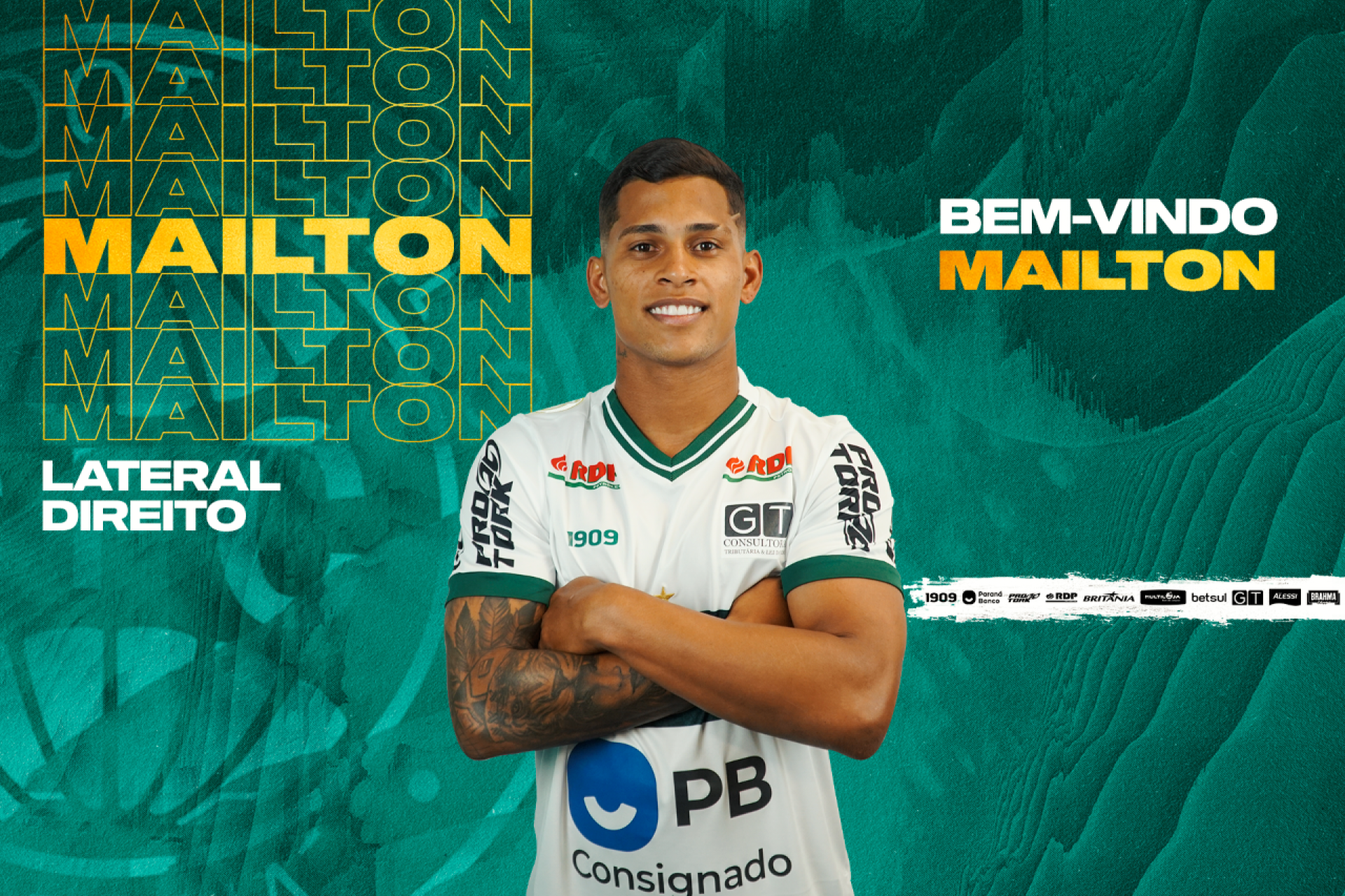 Mailton � o novo refor�o do Coritiba