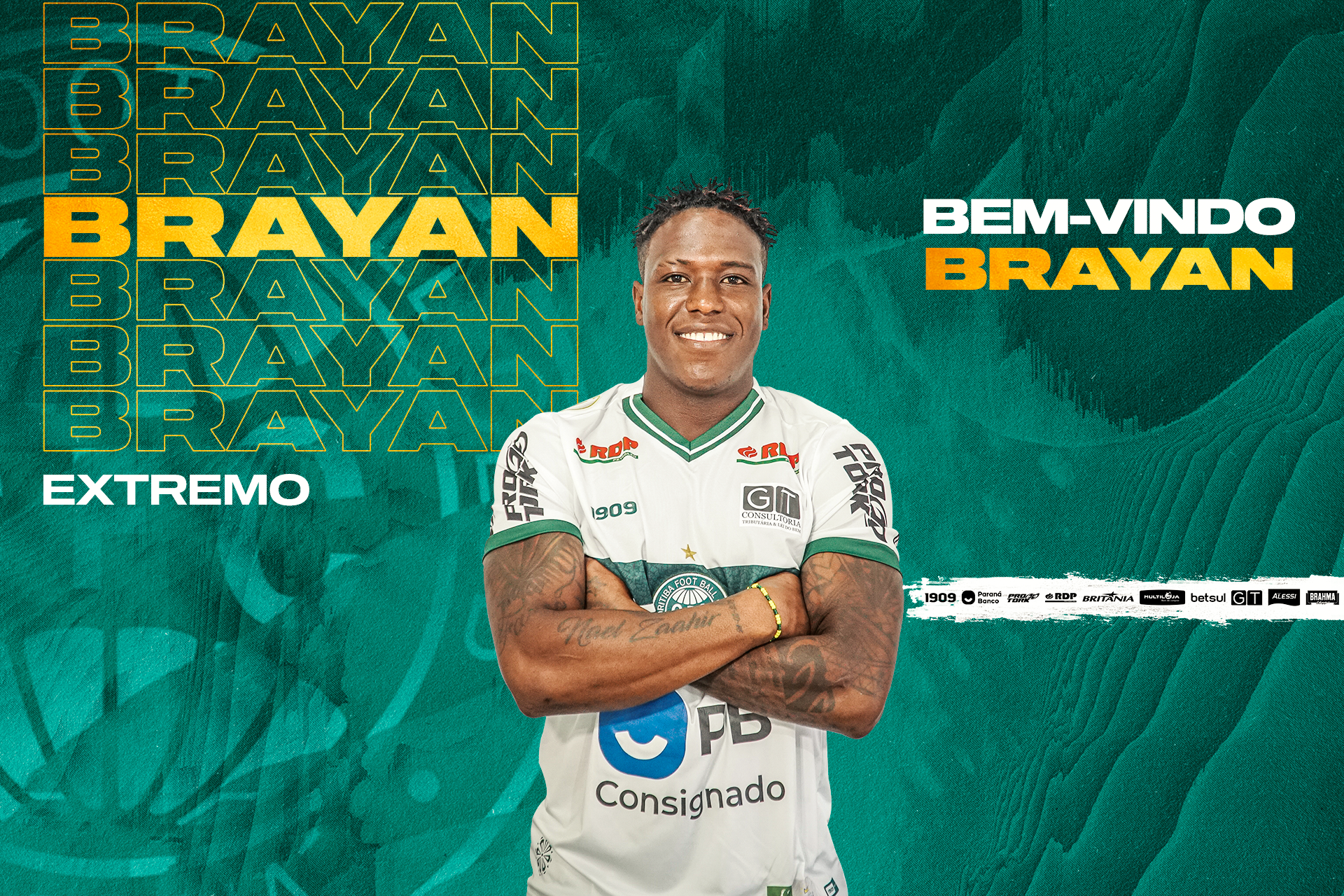 Coritiba apresenta o colombiano Brayan Lucum�