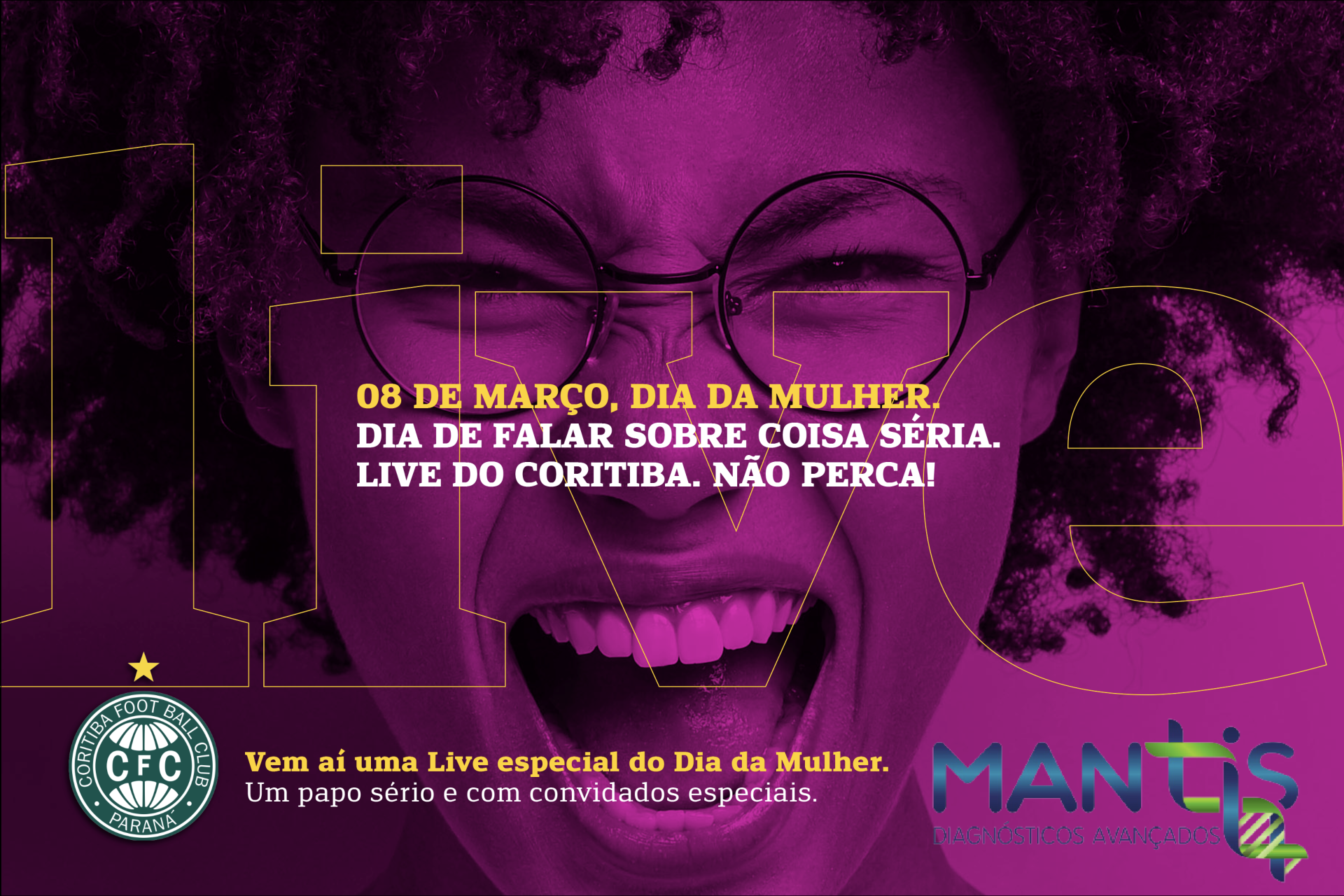 Mantis Diagn�sticos apresenta: live de Dia da Mulher! 
