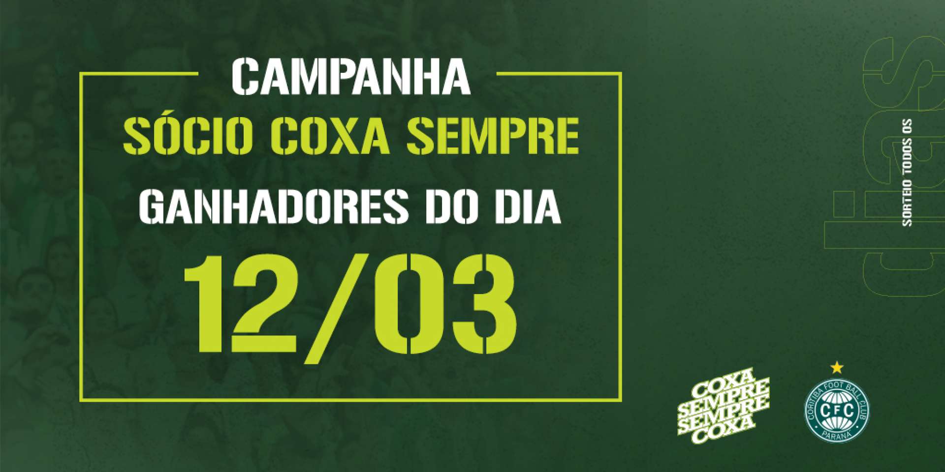 Primeiro sorteio S�cio Sempre Coxa