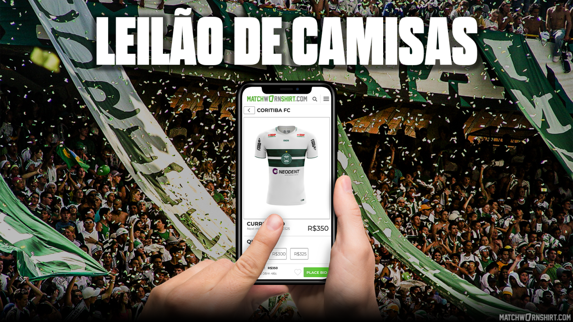 Camisas do Coxa em leil�o na MatchWornShirt