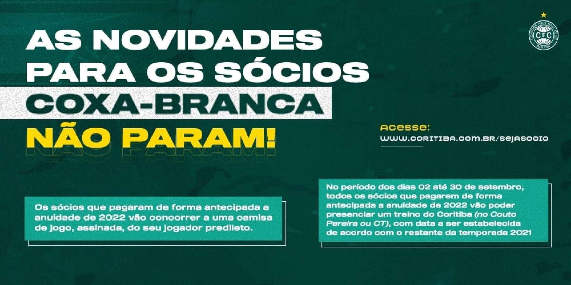 Novidade para s�cios!