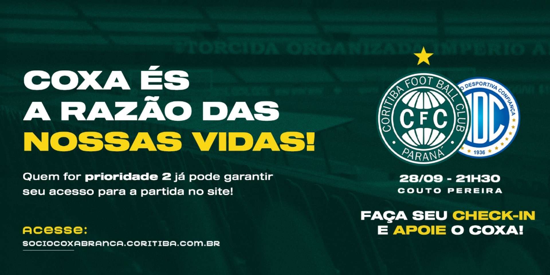 Check-in para s�cios com prioridade 2
