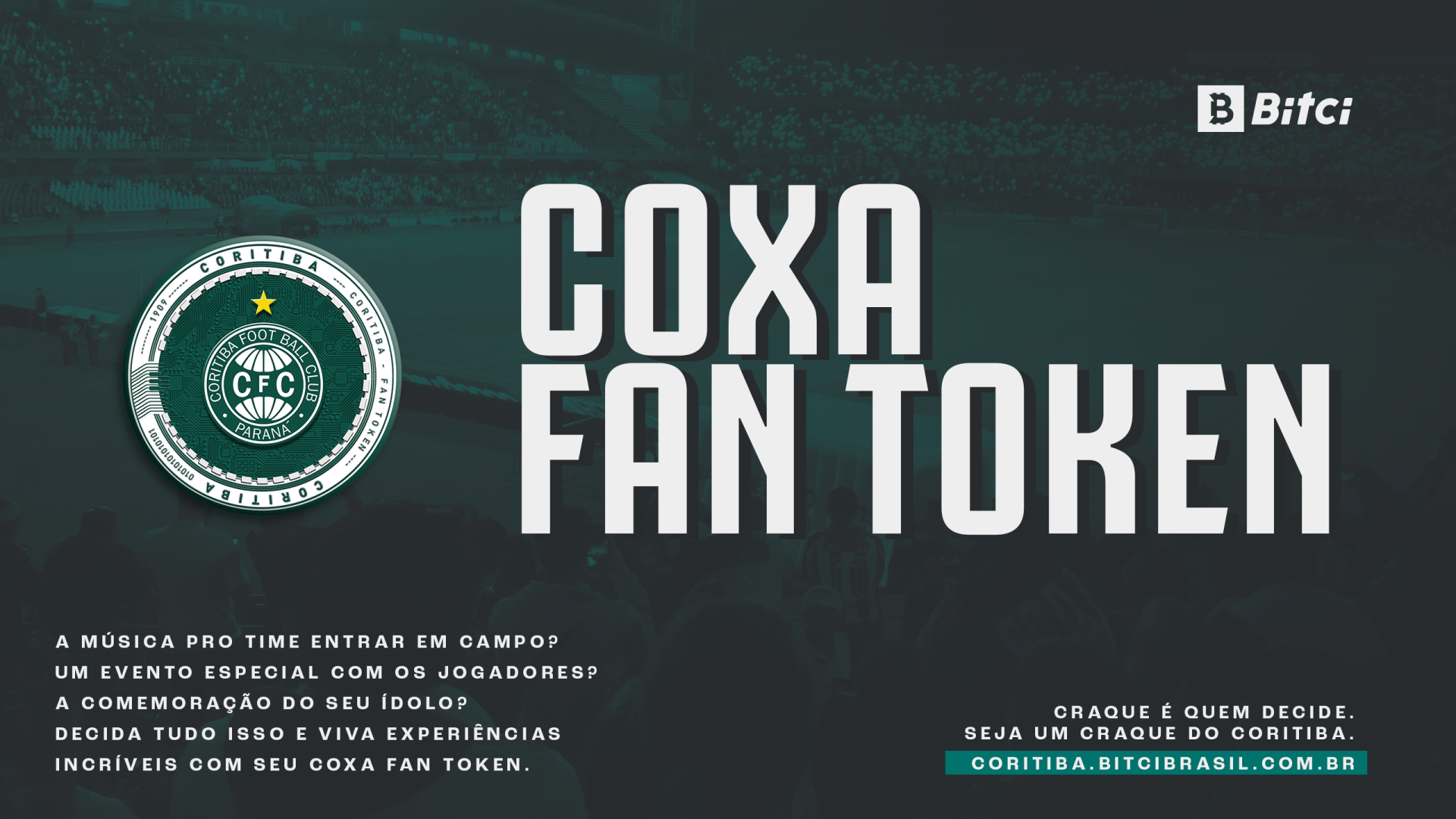 Coritiba e Bitci lan�am o Fan Token do Coxa