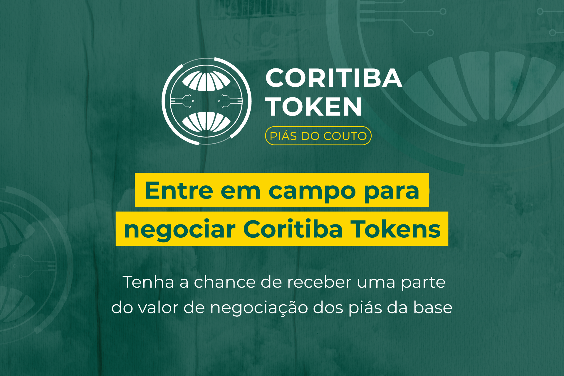 Mercado aberto para o Coritiba Token � Pi�s do Couto