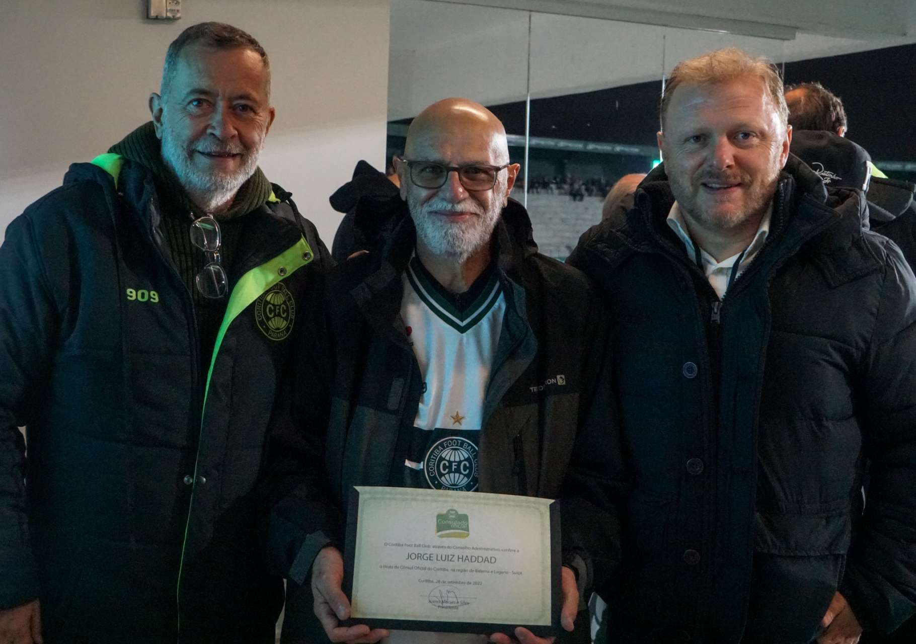 Jorge Haddad � nomeado c�nsul do Coxa na Su��a Italiana