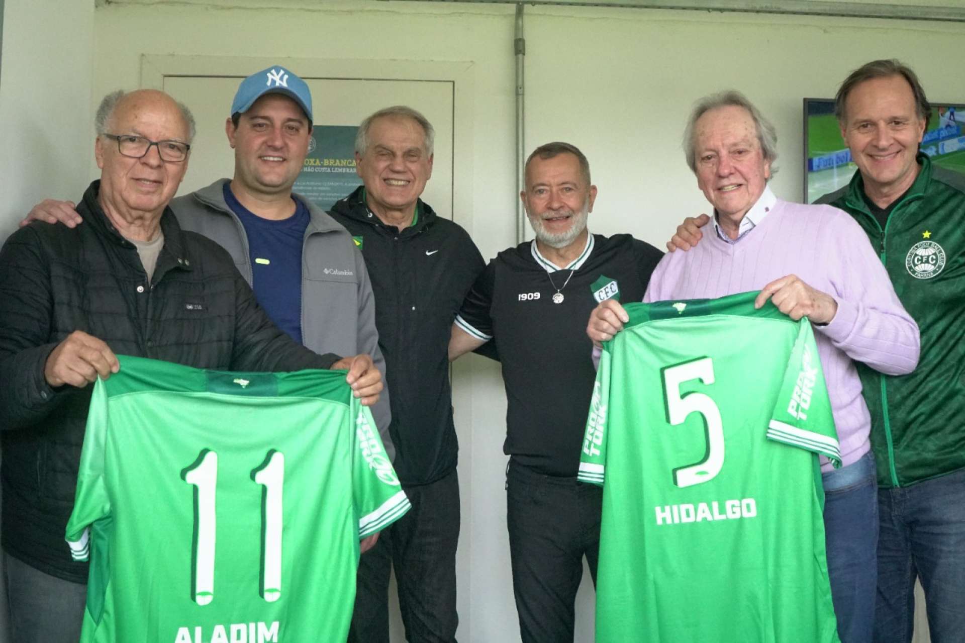 Convidados especiais no camarote do Presidente do Coxa