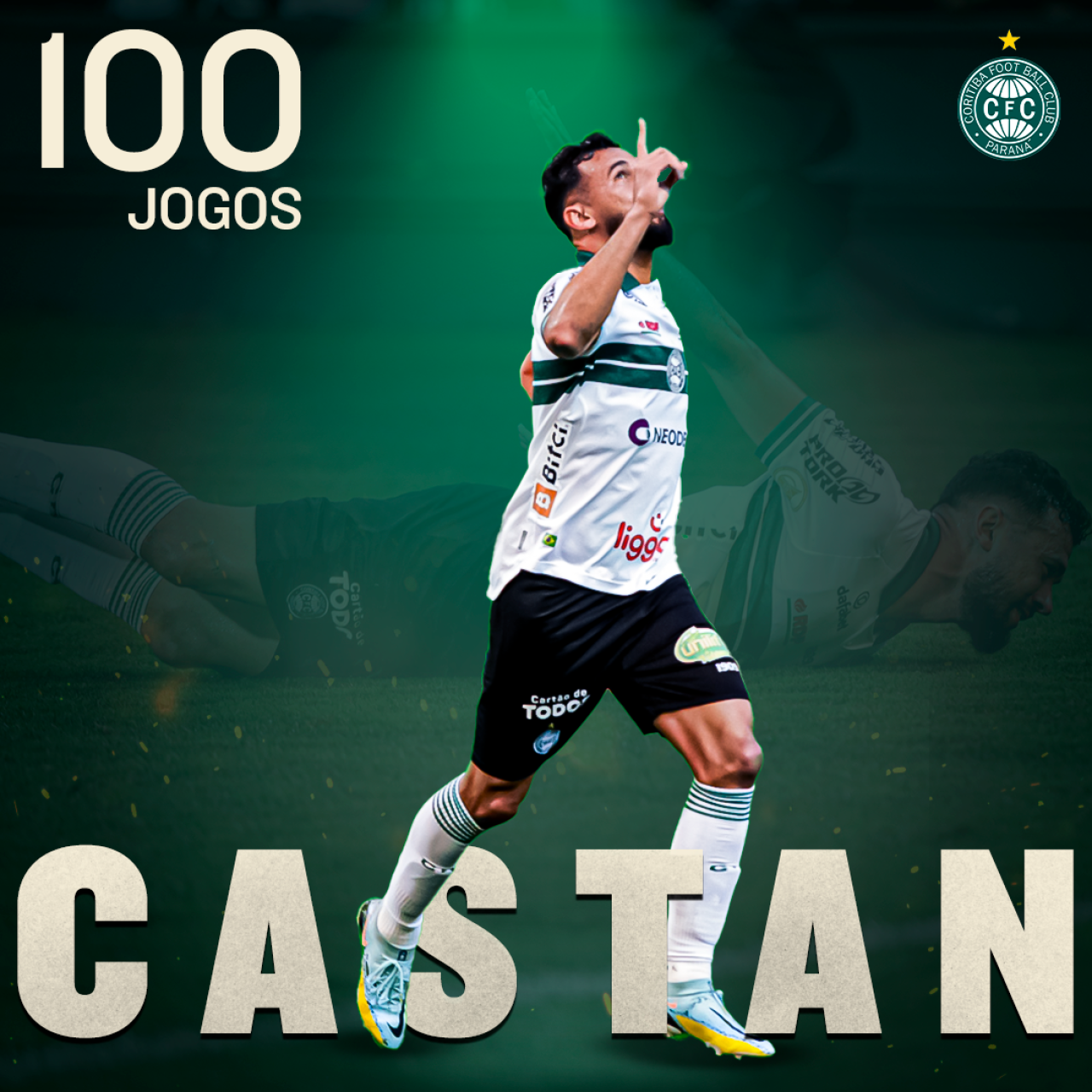 Luciano Castan completa 100 jogos no Coxa