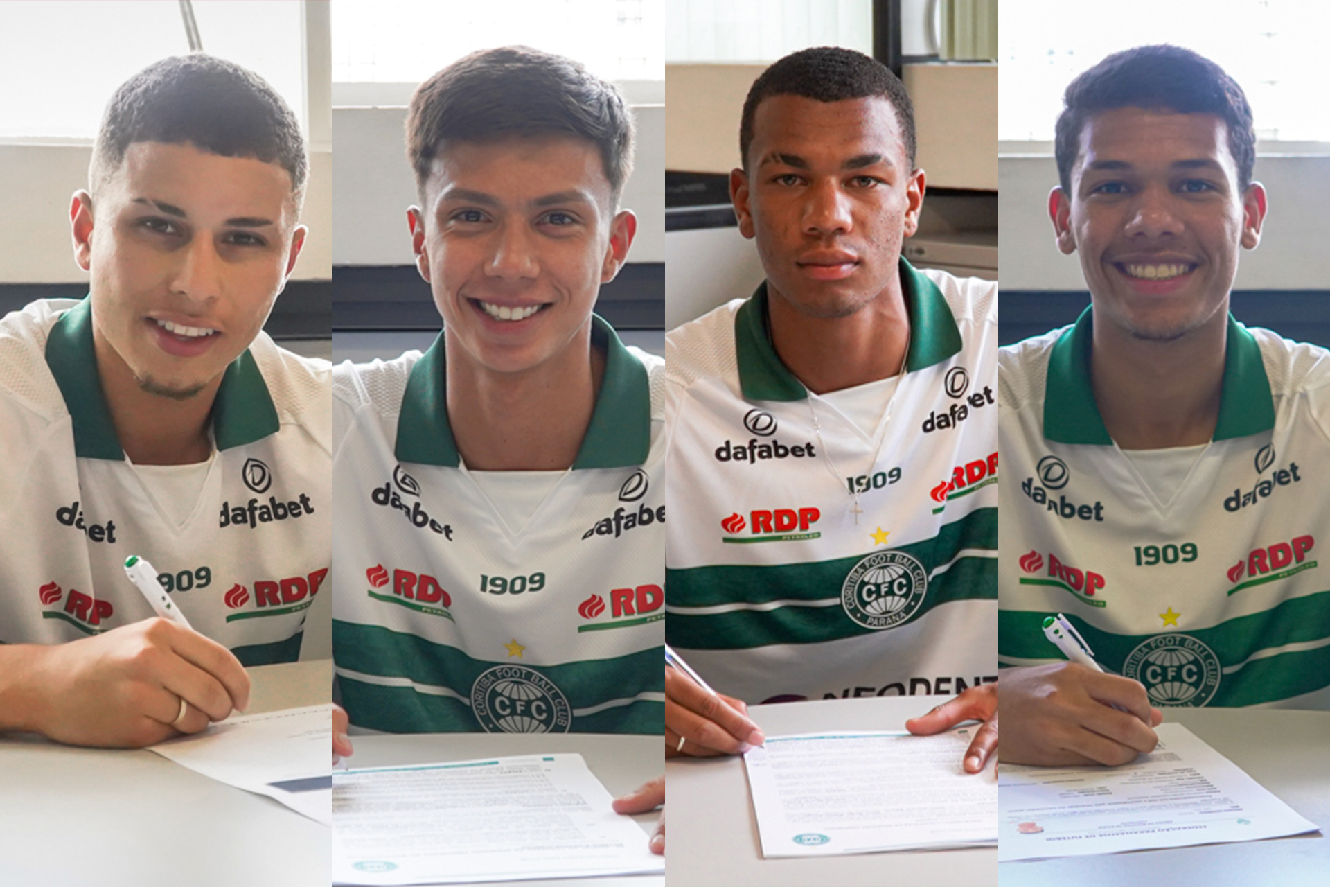 Coritiba renova v�nculo com atletas da base