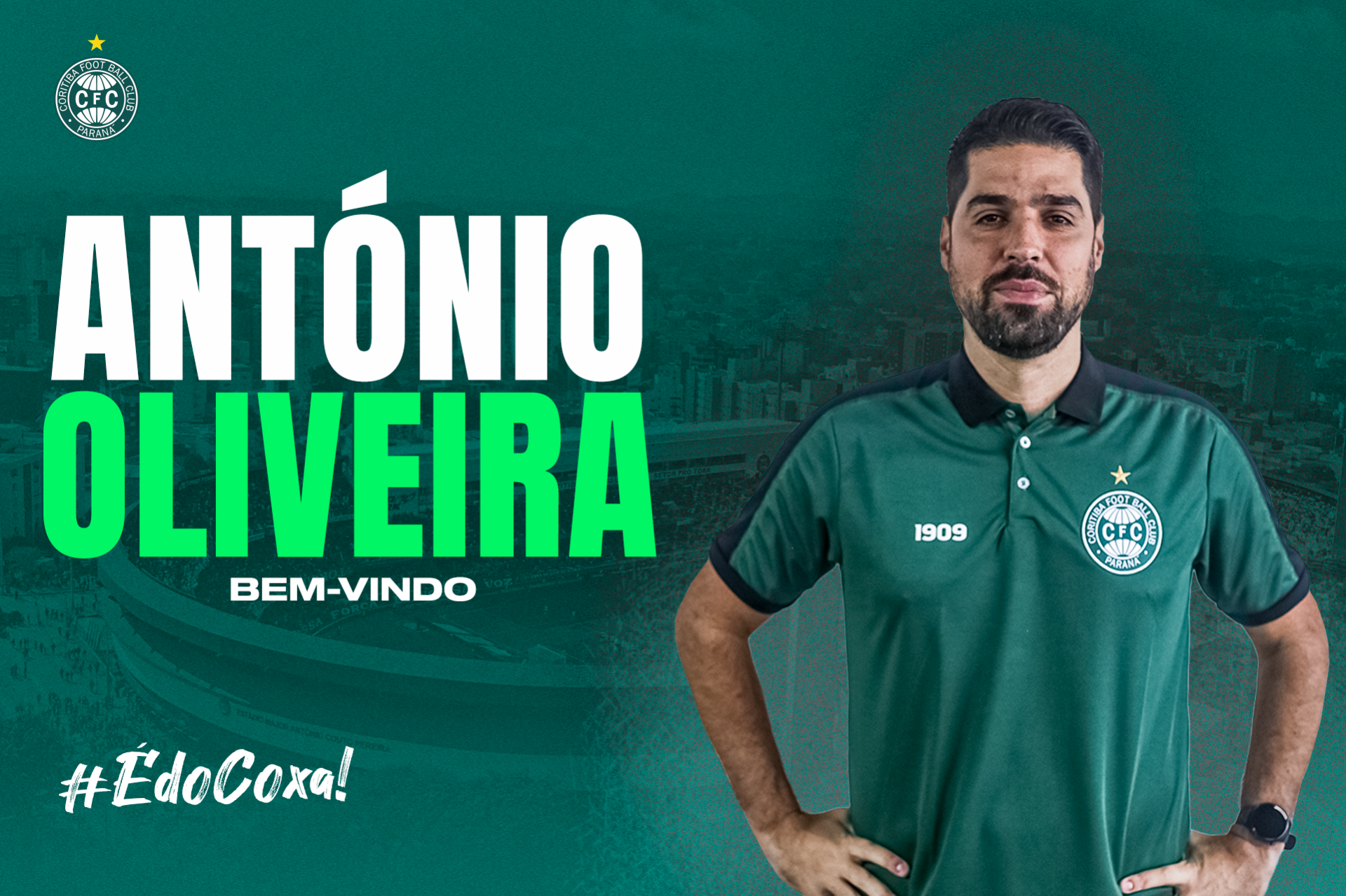 Ant�nio Oliveira � o novo t�cnico do Coritiba