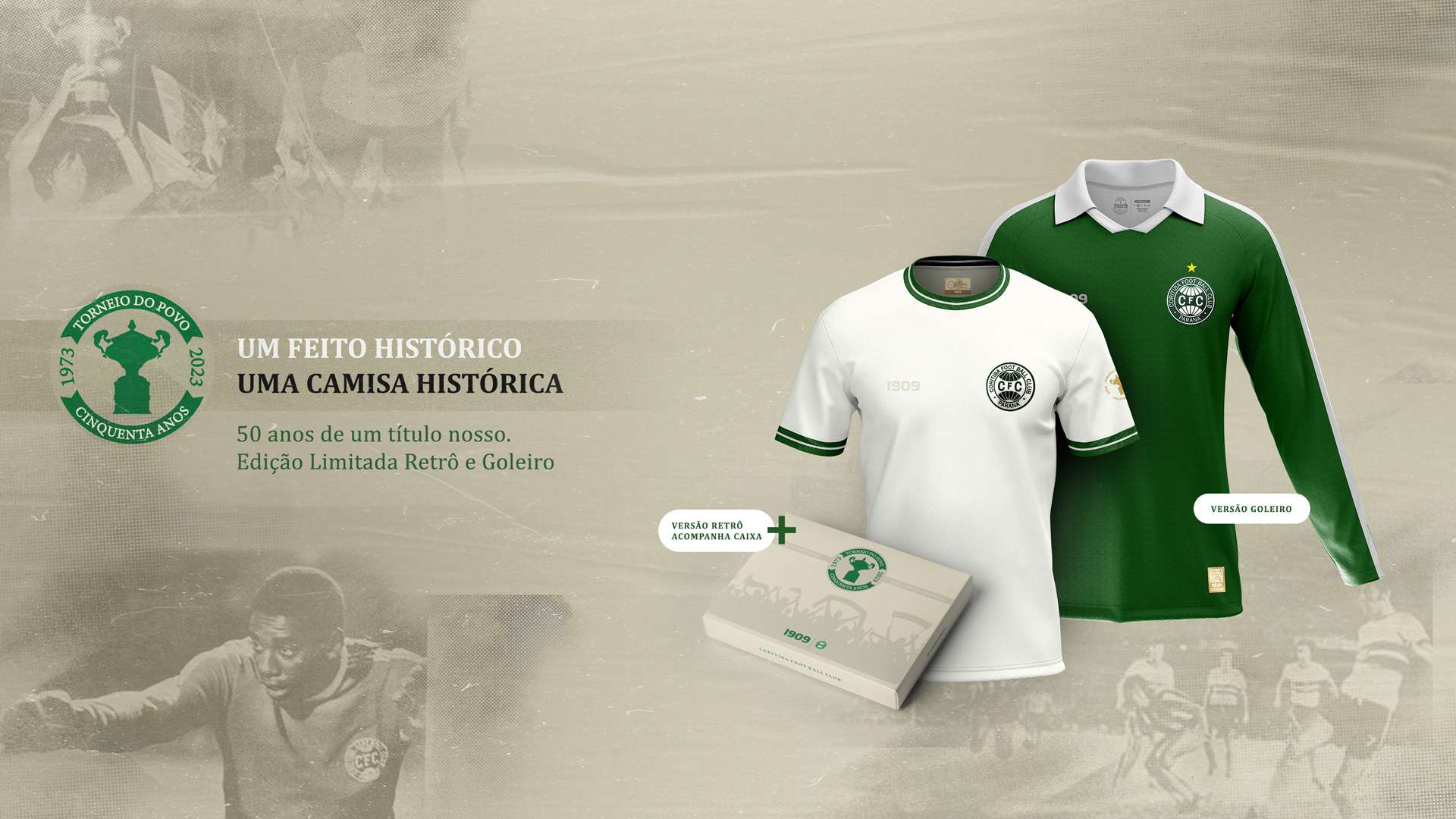 Coritiba lan�a camisa em homenagem ao Torneio do Povo
