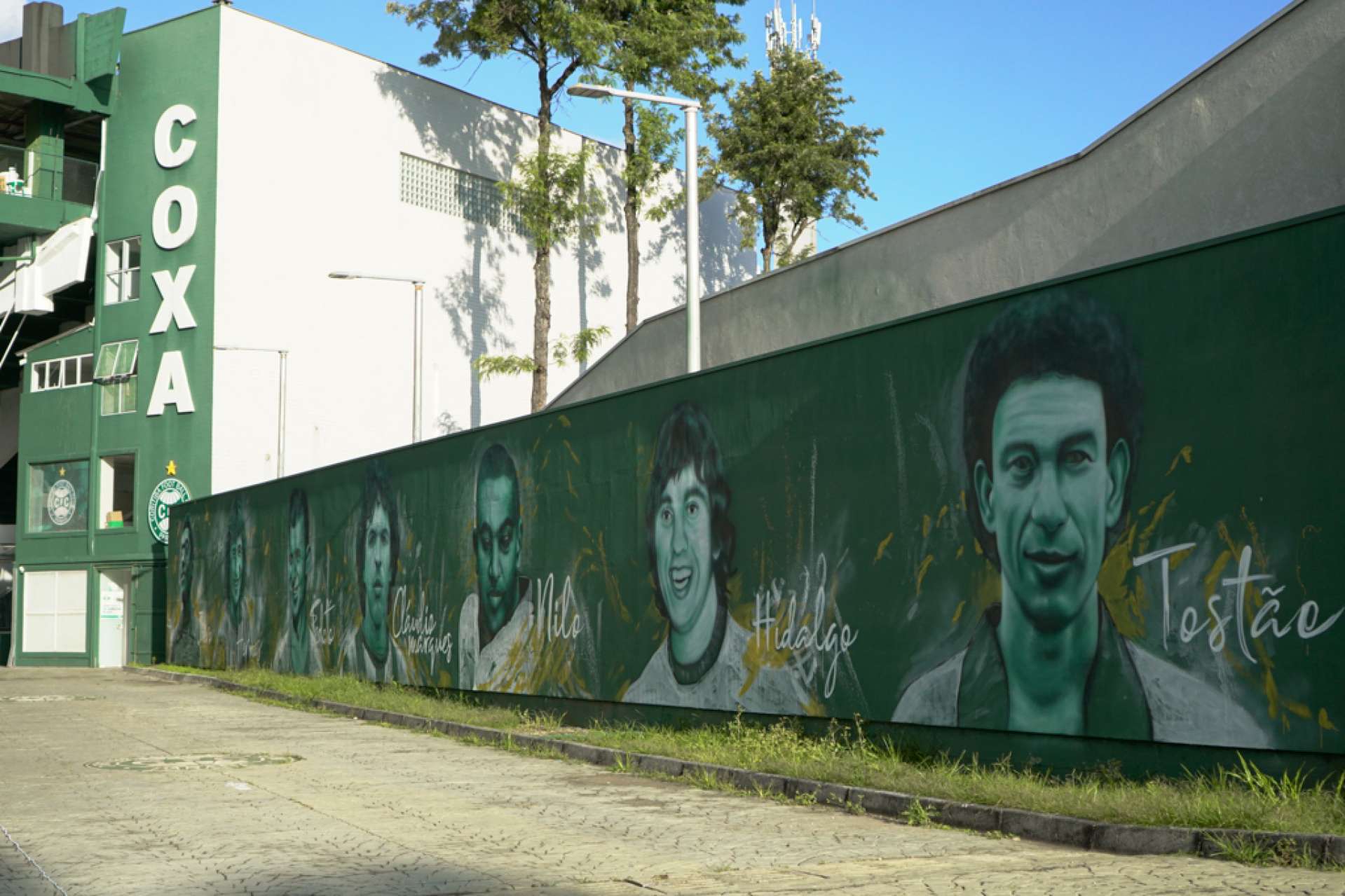 Mural de �dolos do Coritiba � finalizado