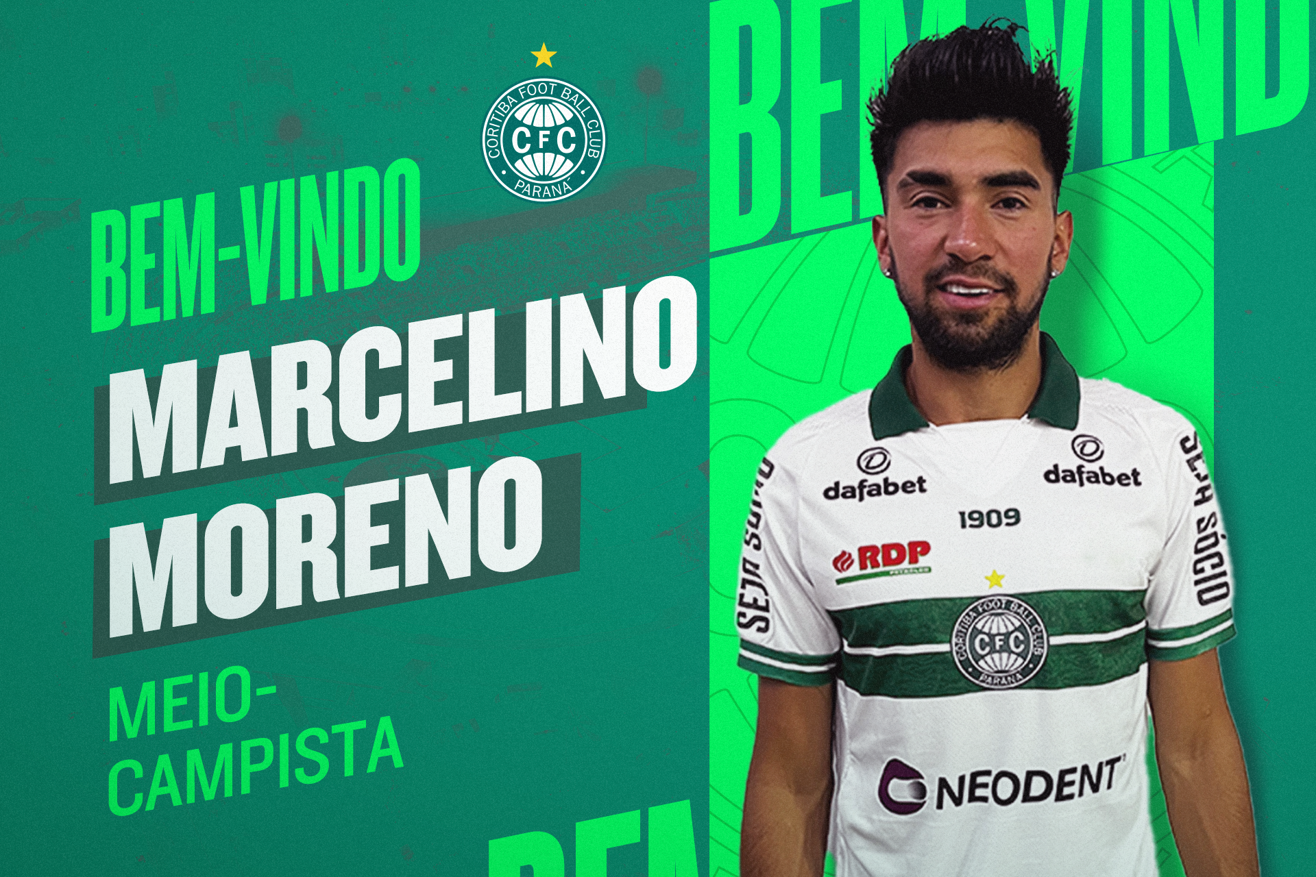 Marcelino Moreno � o novo camisa 10 do Coritiba