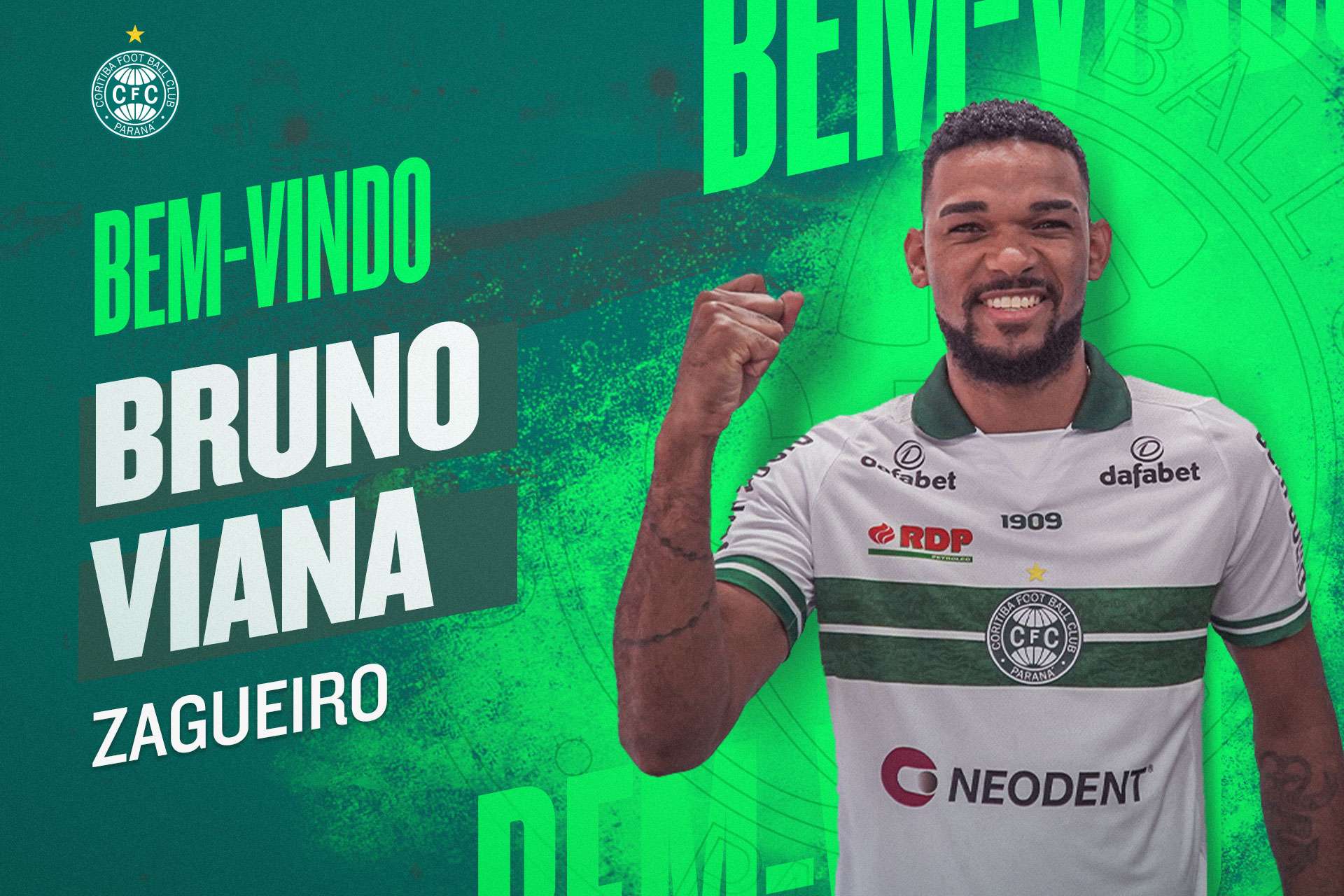 Coritiba anuncia a contrata��o do zagueiro Bruno Viana