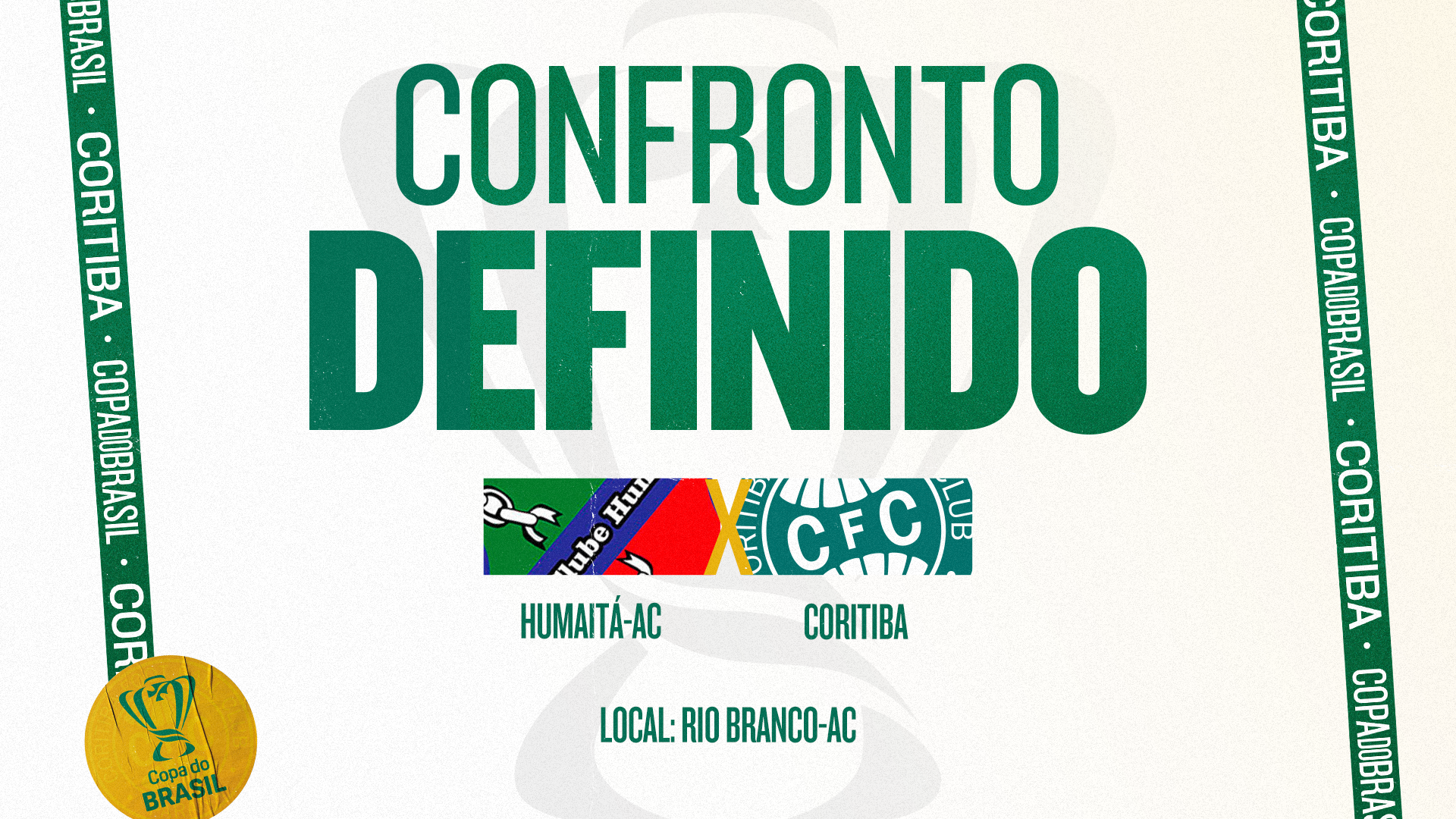 Confronto definido na Copa do Brasil 2023