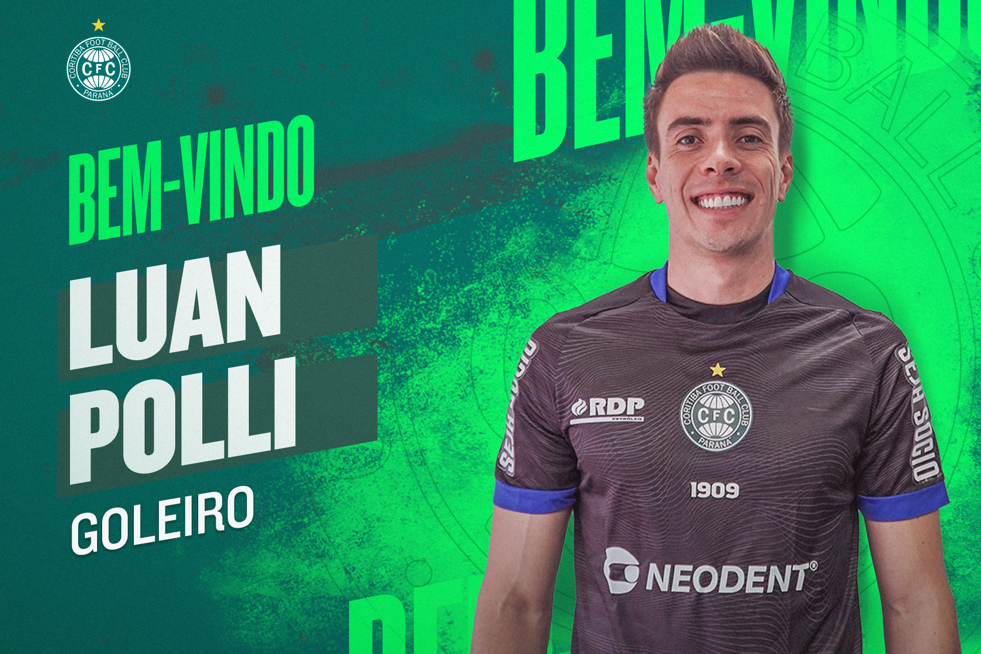 Luan Polli � o novo goleiro do Coritiba