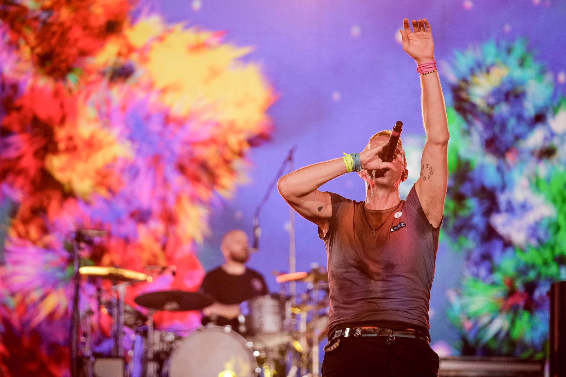 Coldplay fez apresenta��es �picas no Couto Pereira! 