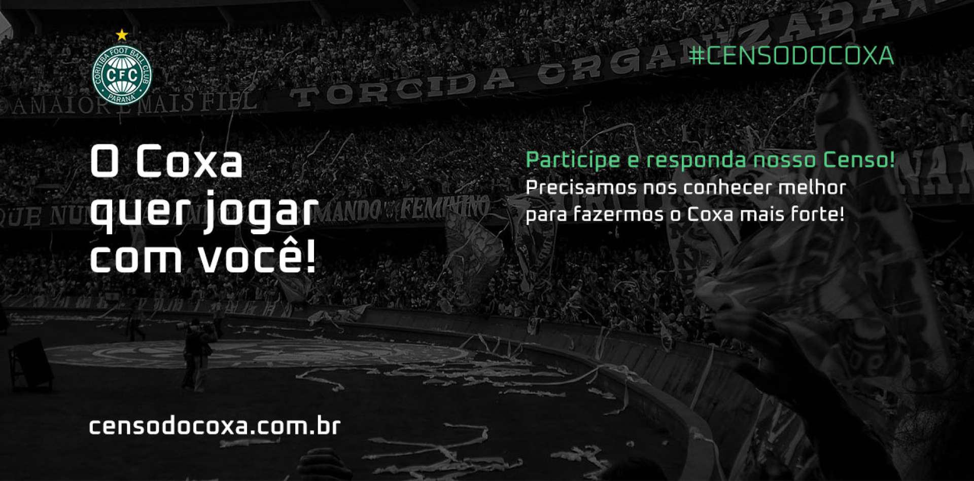 Coritiba lan�a Censo do Coxa para conhecer ainda mais seus torcedores