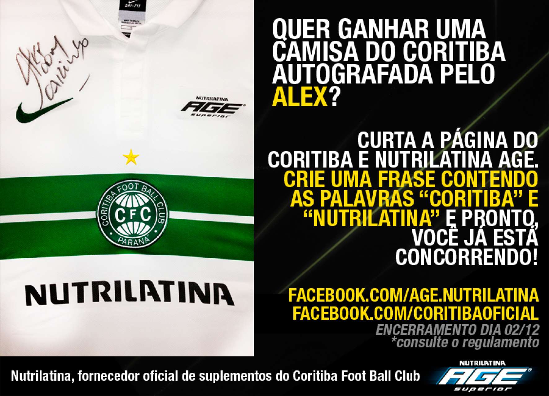 Vencedor da promo��o Coritiba e Nutrilatina