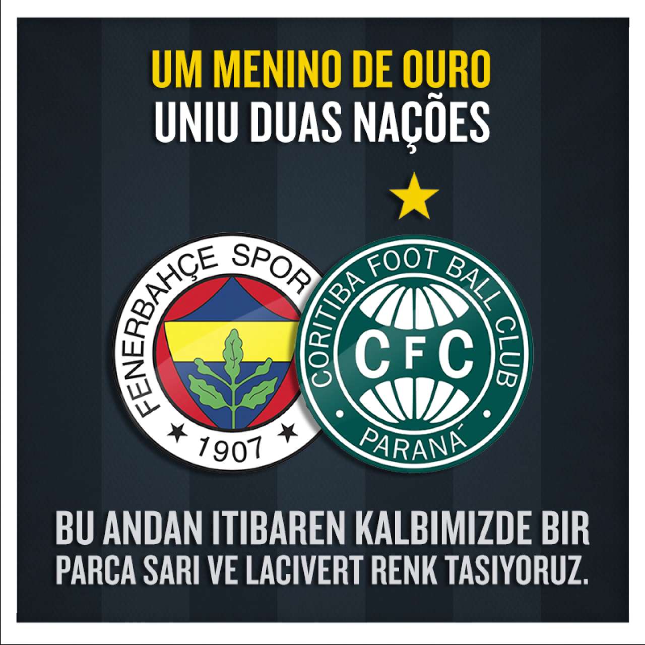 Alex une sentimentos de Coritiba e Fenerbah�e