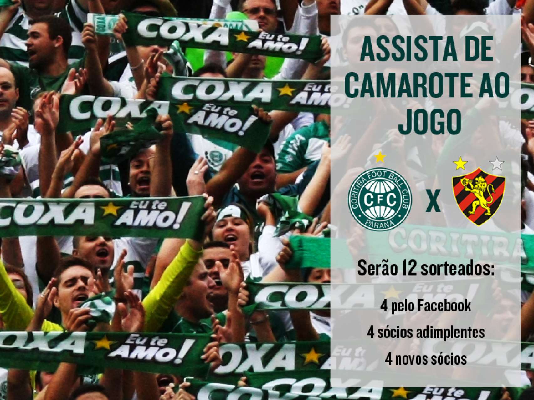 Assista ao jogo do Verd�o de camarote