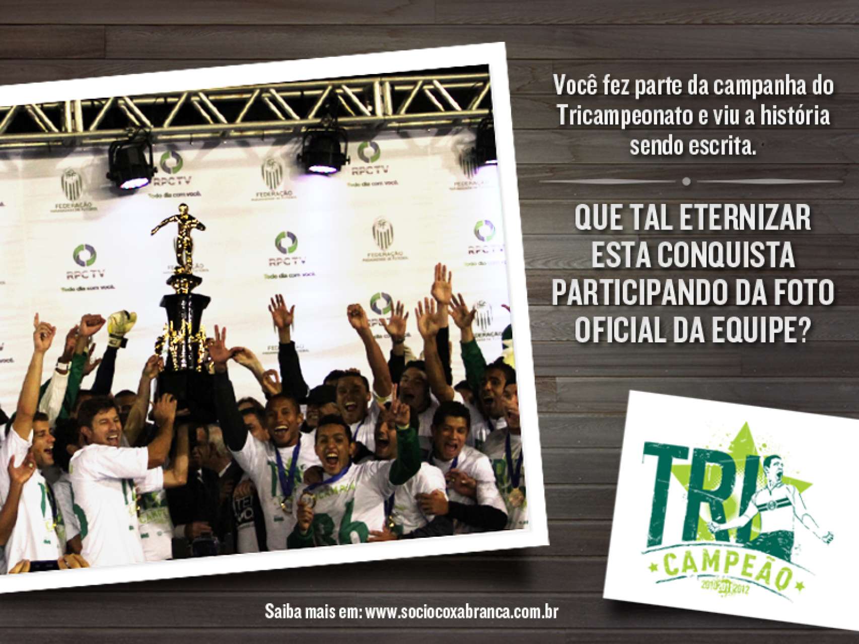 S�cio: fa�a parte da foto oficial do Tri