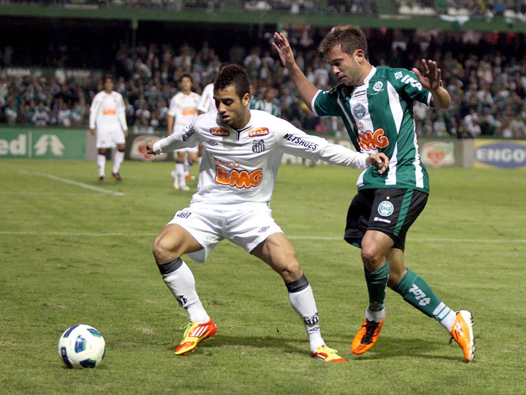 N�meros de Coritiba e Santos