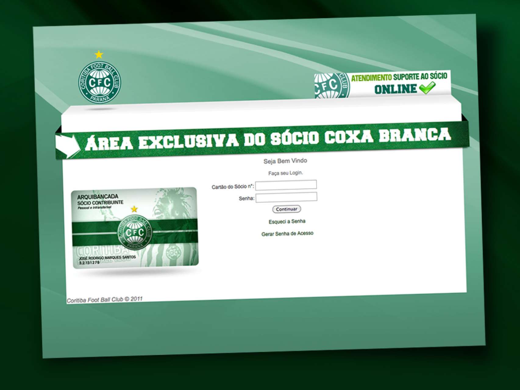 Chat online para atender os s�cios