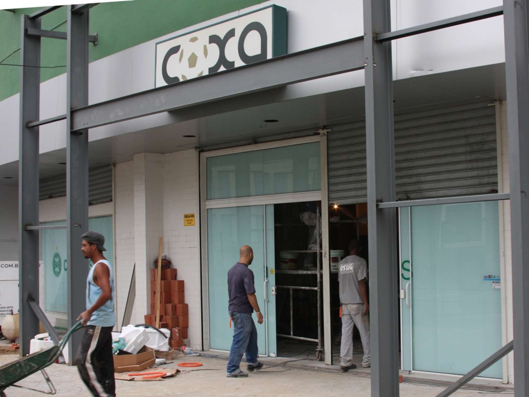 Obras aceleradas na Coritiba Store