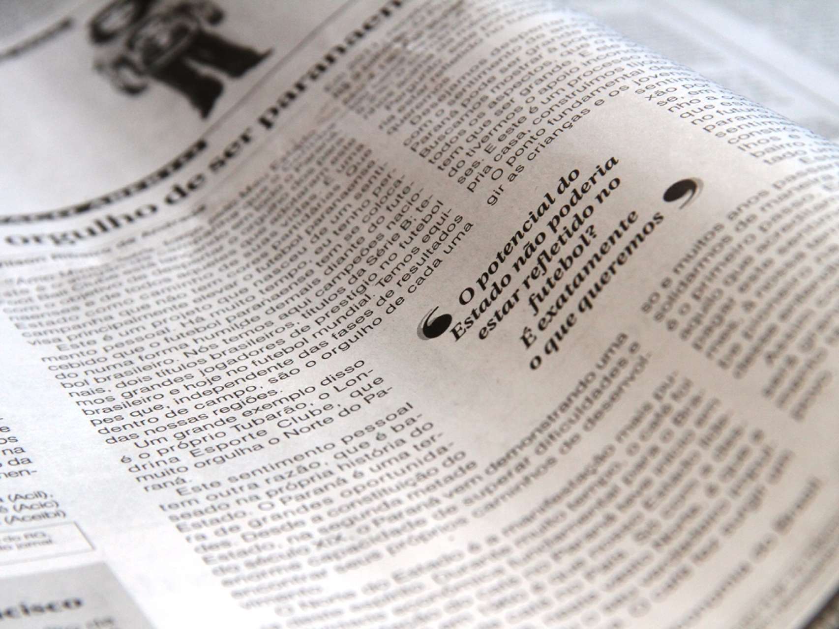 Folha de Londrina destaca campanha Coxa
