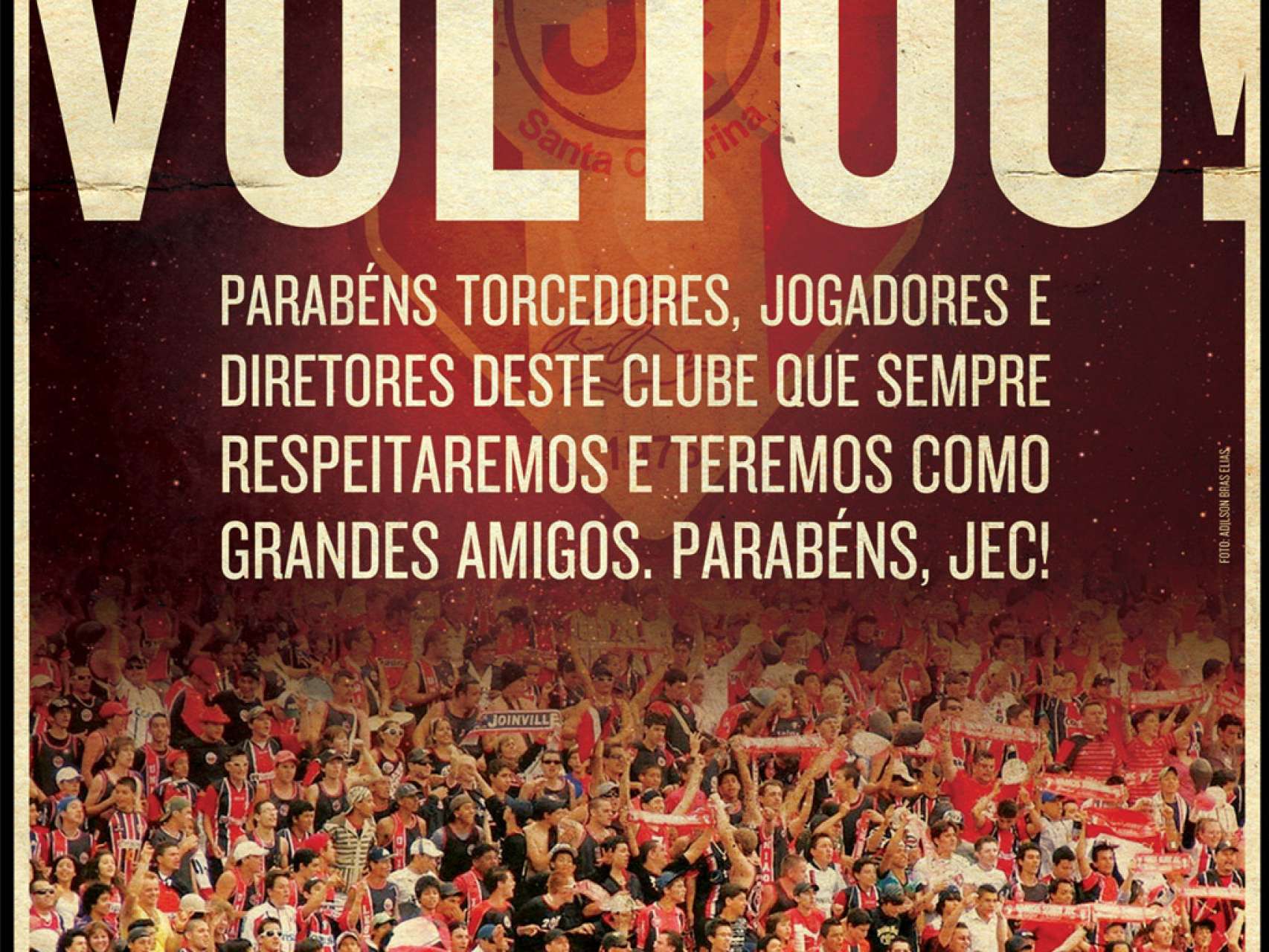 Coritiba homenageia o JEC