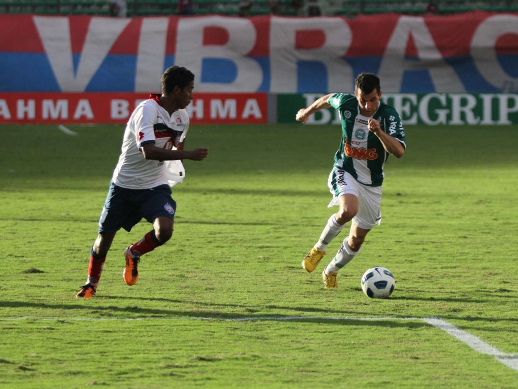 N�meros entre Coritiba e Bahia