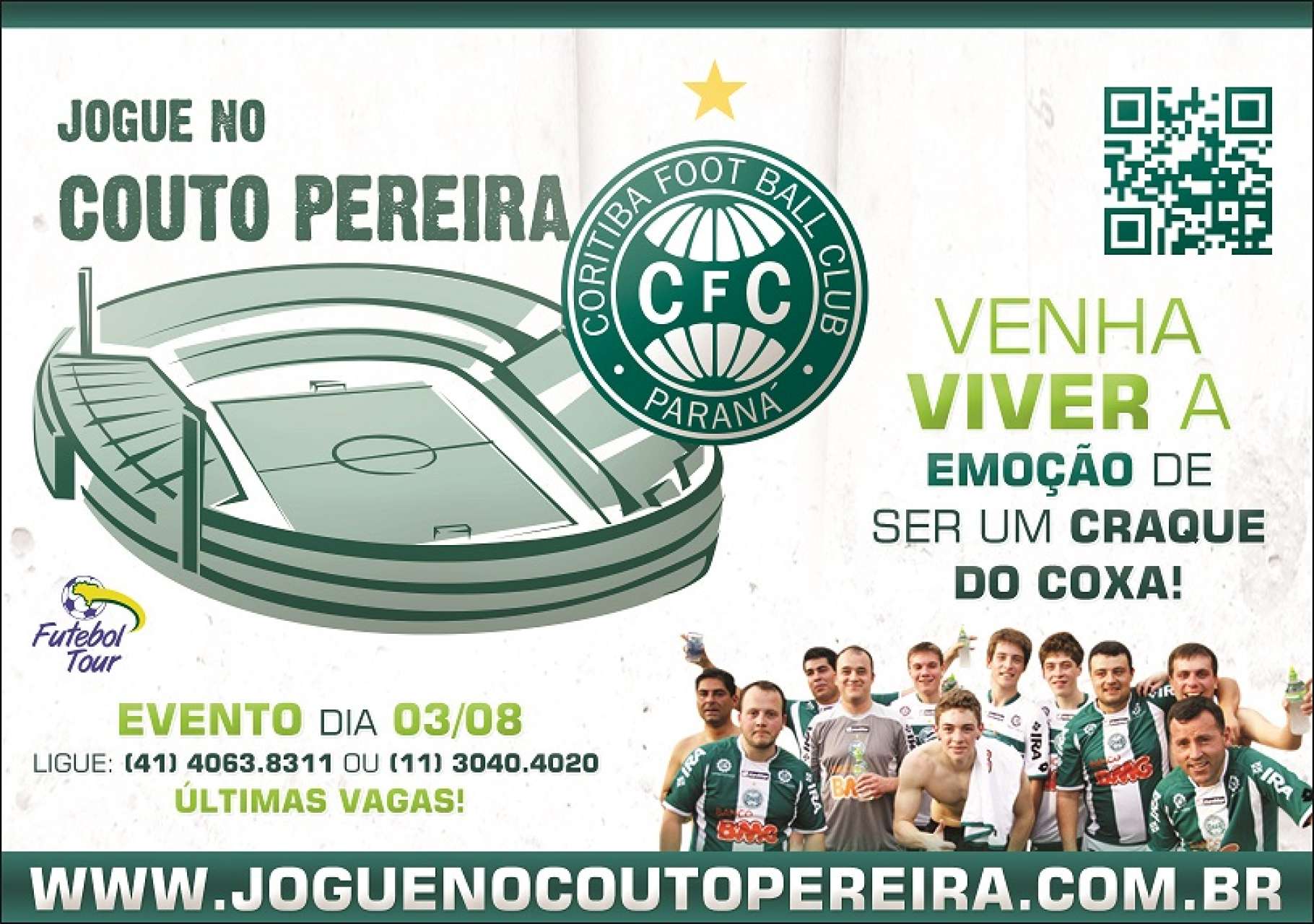 Jogue no Couto: �ltimas vagas!