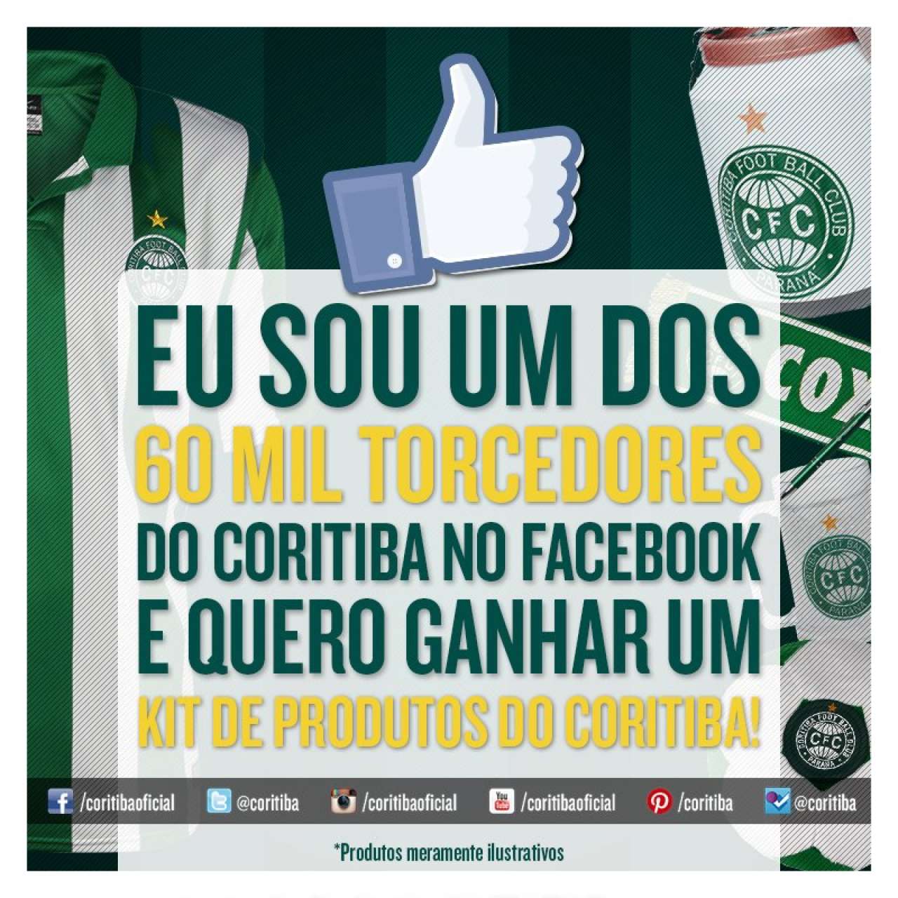Promo��o �60 mil likes� no Facebook do Coritiba