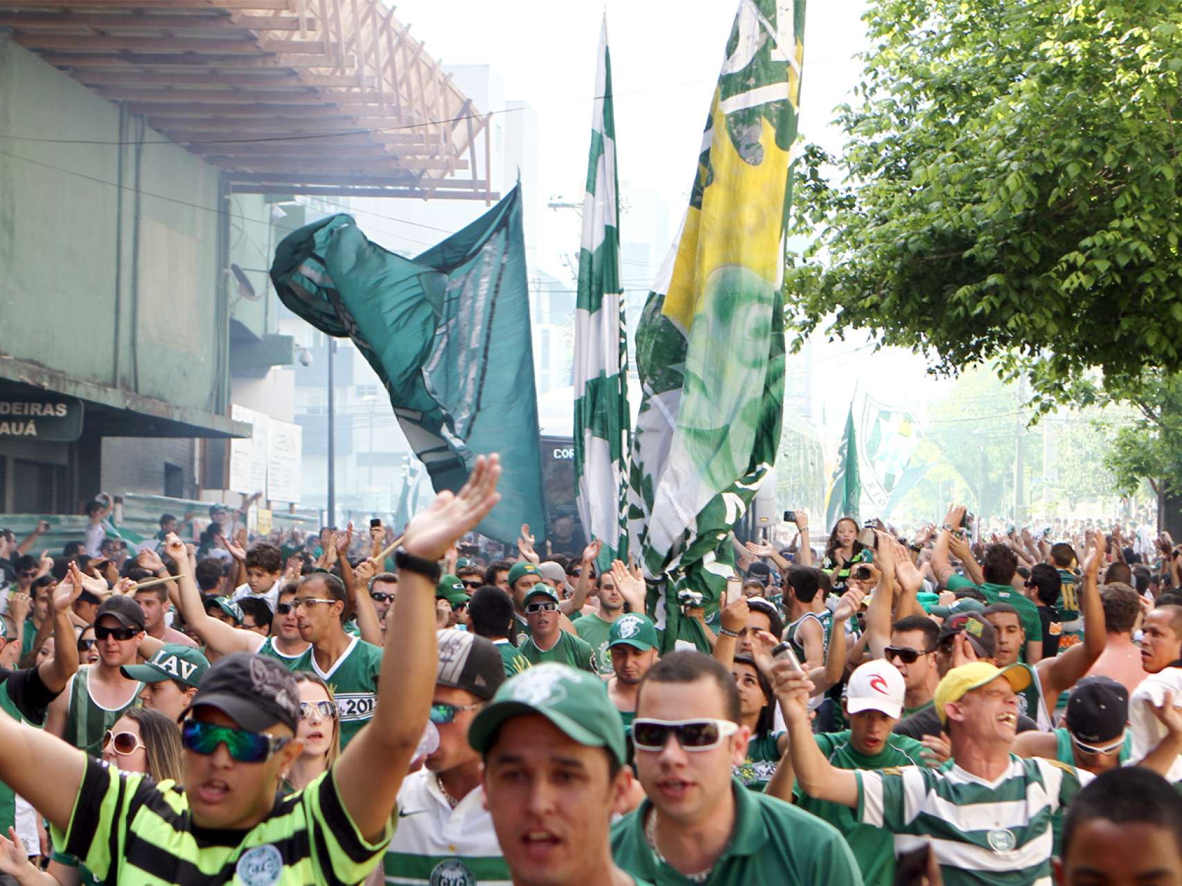 Mobiliza��o verde e branca