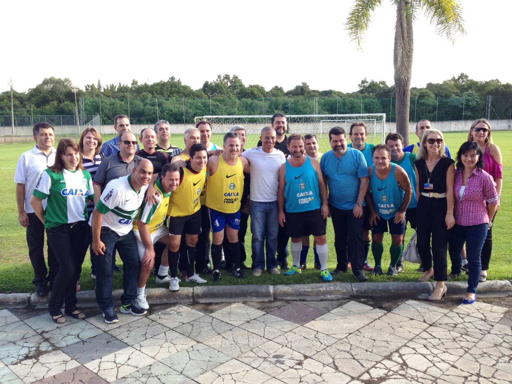 Caixa faz evento no CT Quatros Barras