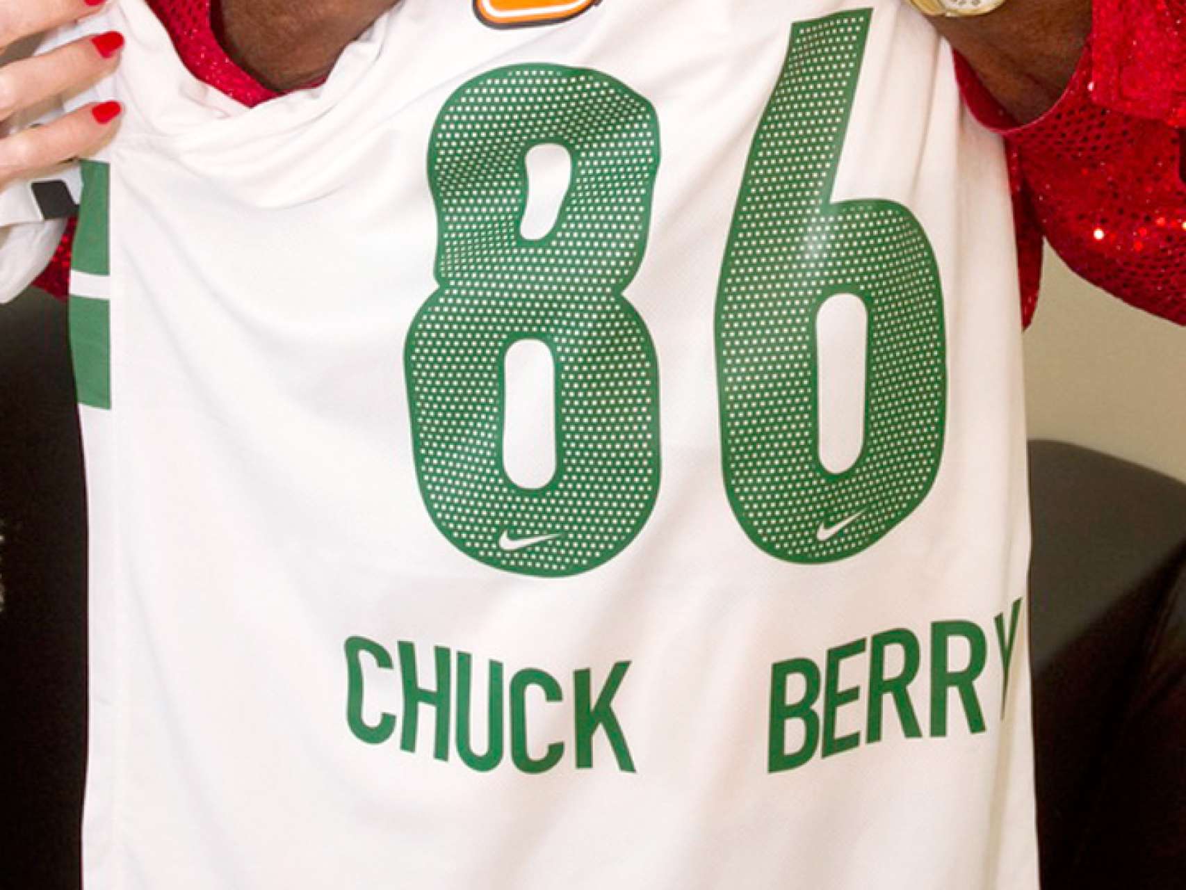 Chuck Berry veste as cores do Coritiba