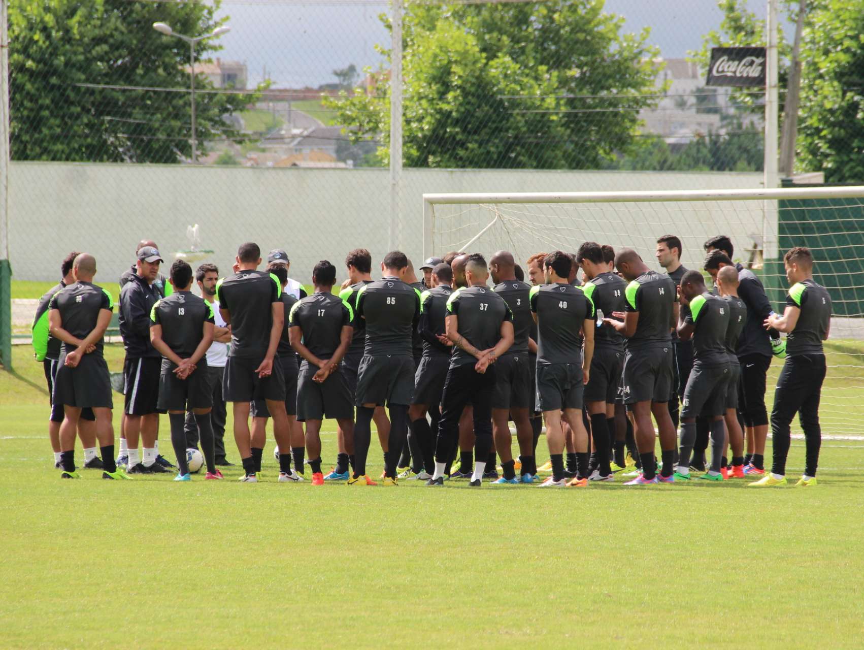 Fotos do treino