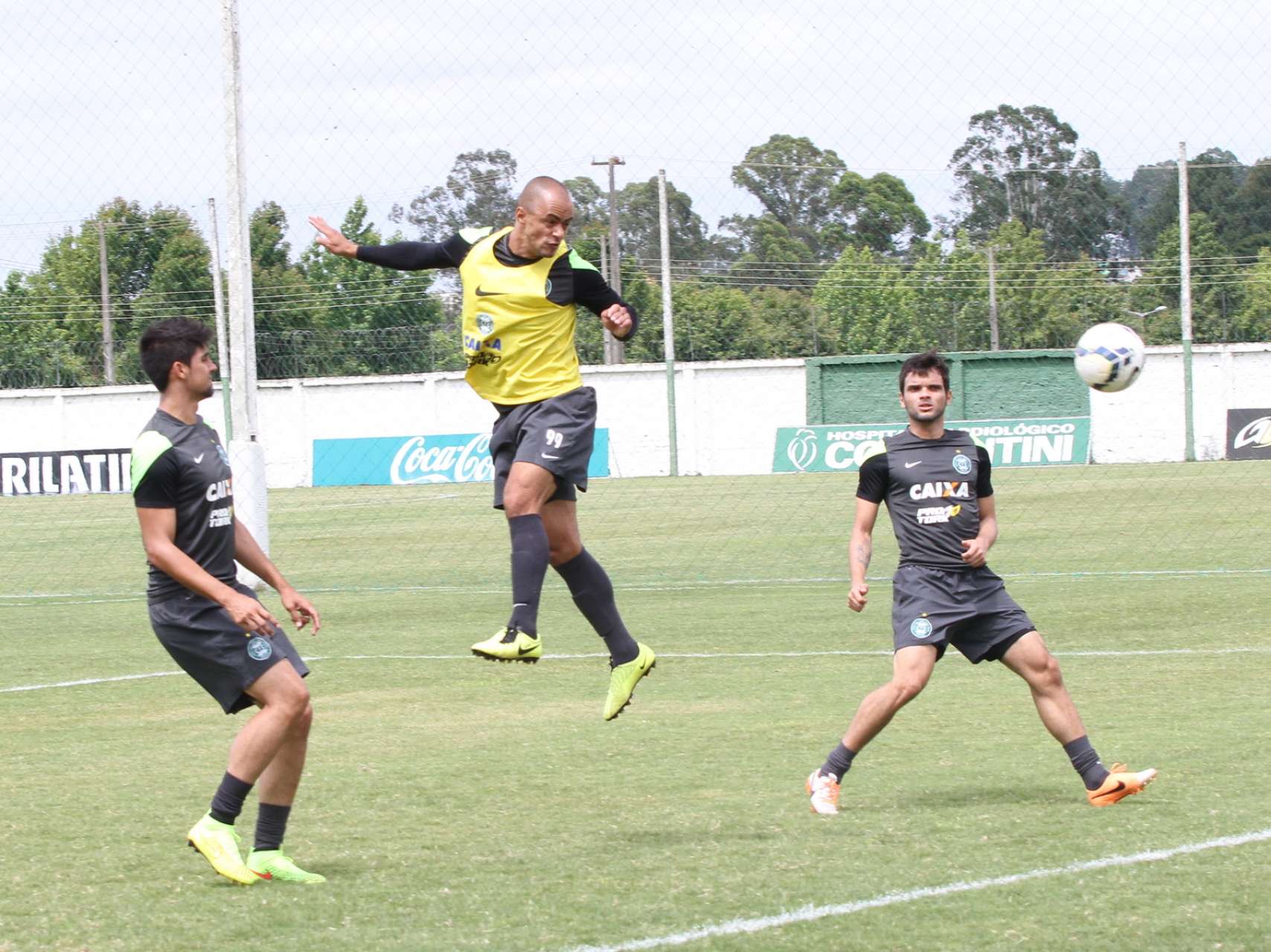 O treino em fotos