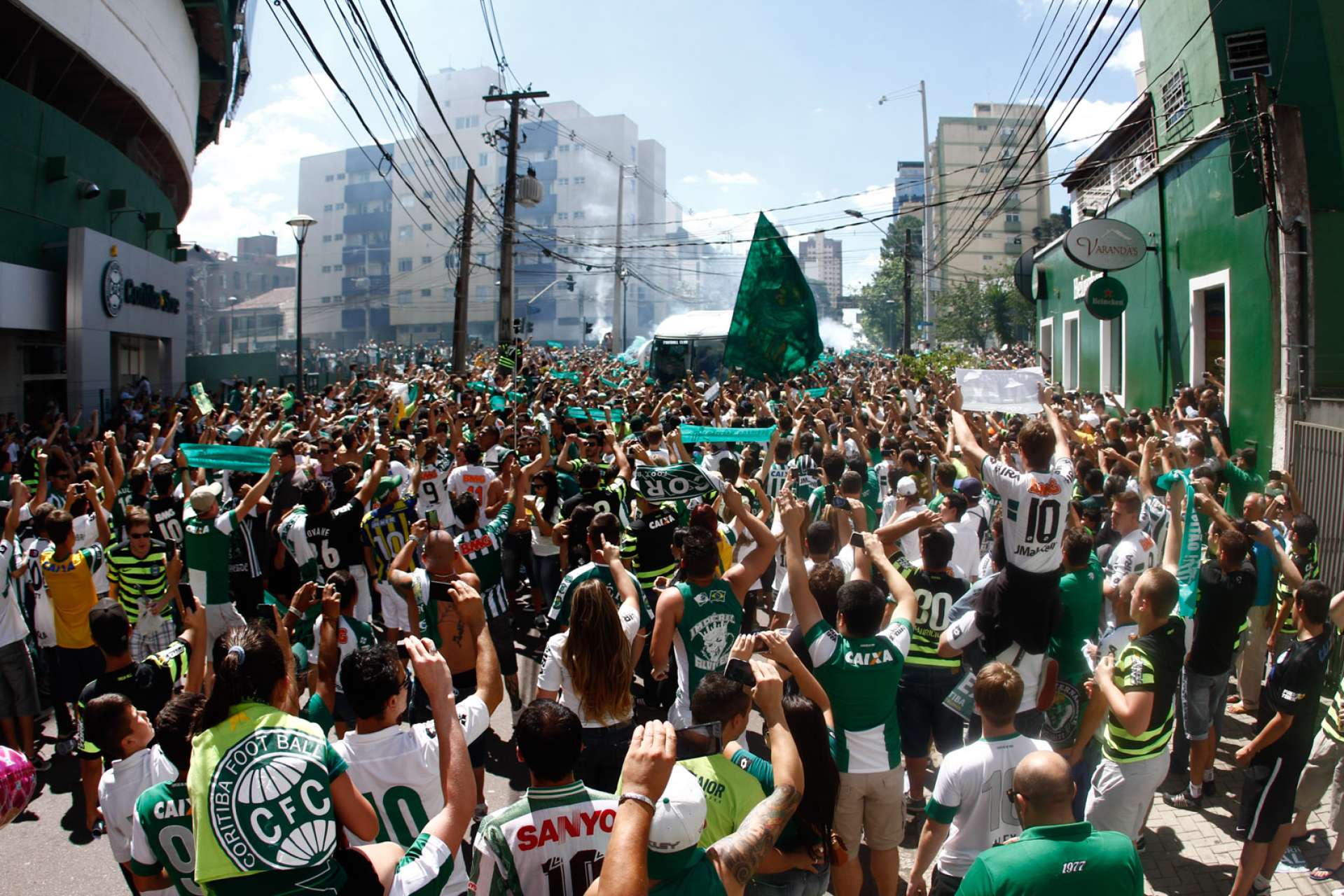 Recep��o da torcida