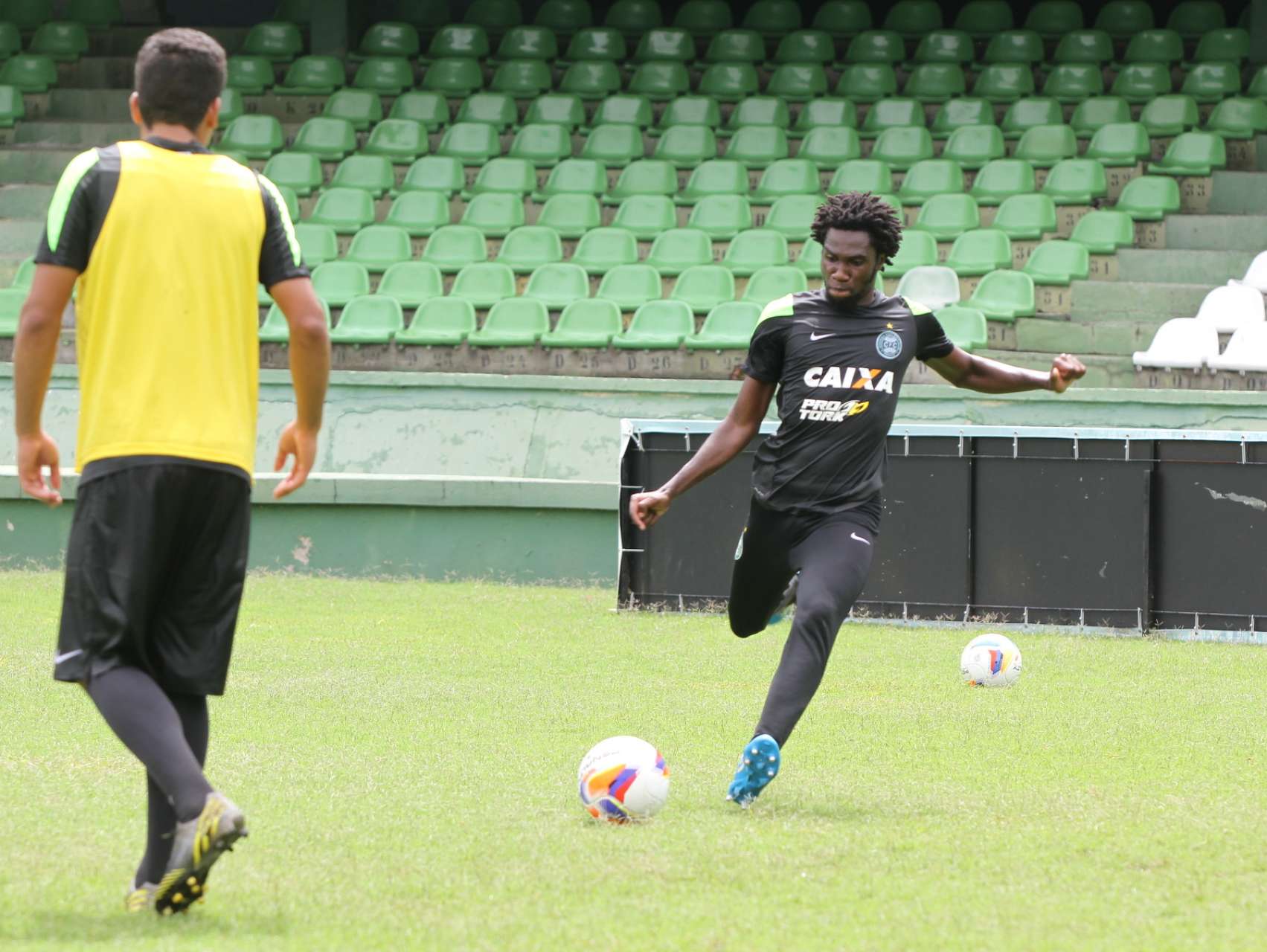 O treino em fotos