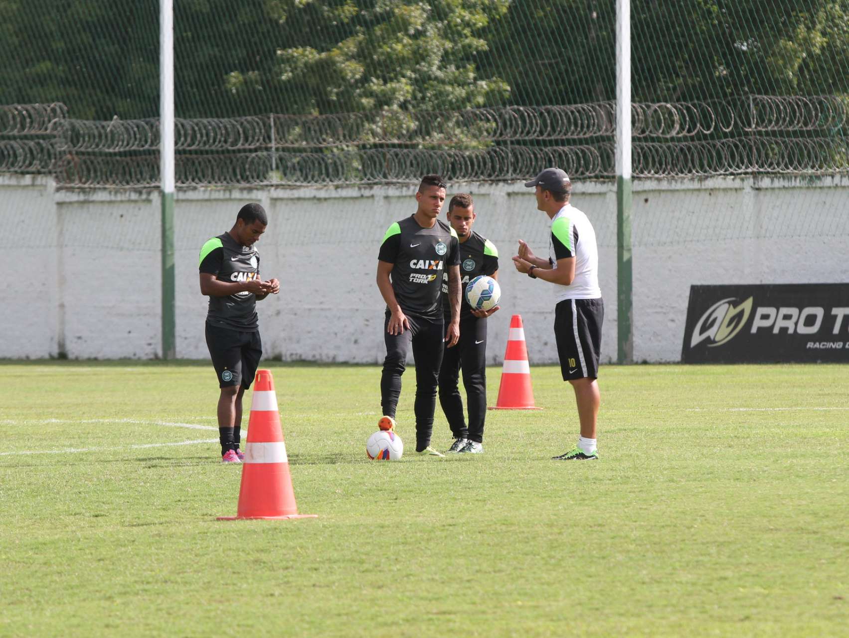 O treino em fotos