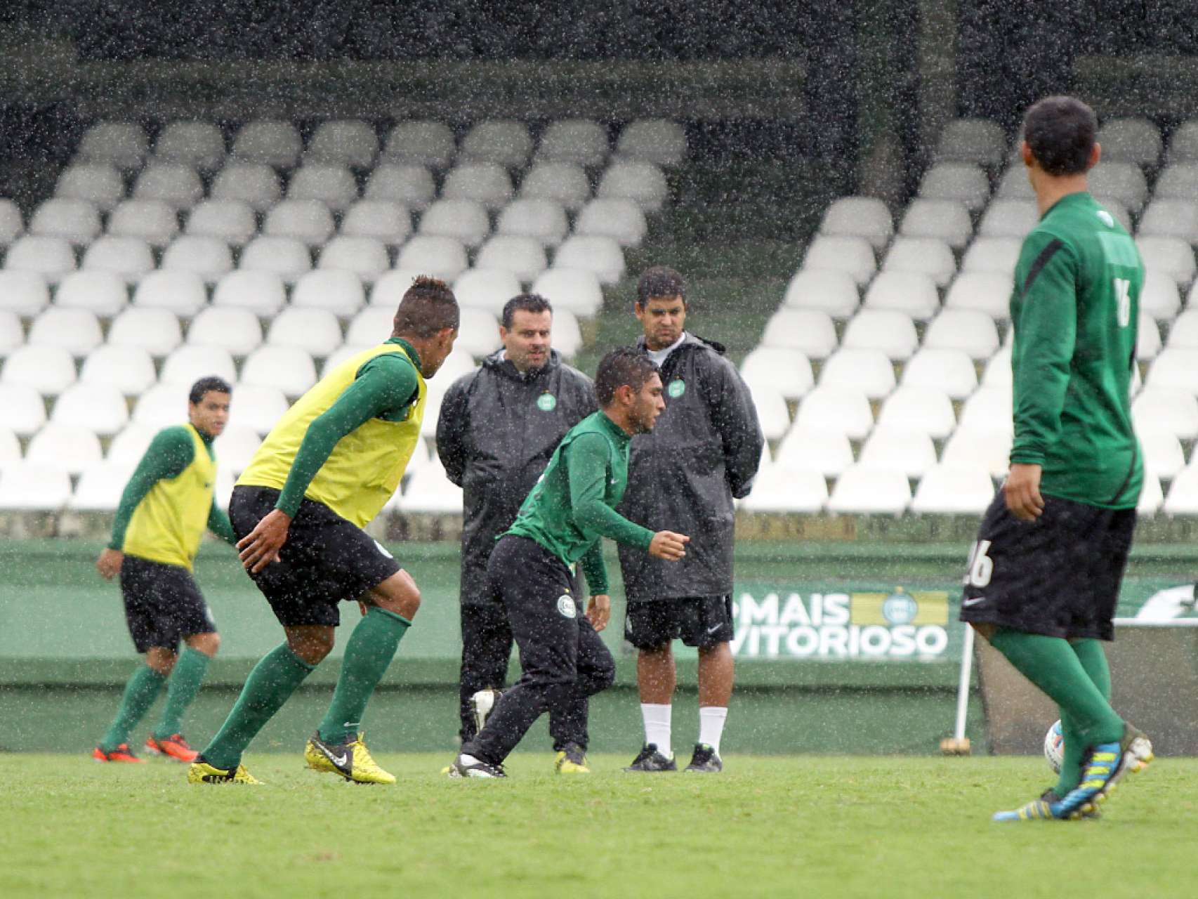 Imagens do treino desta sexta