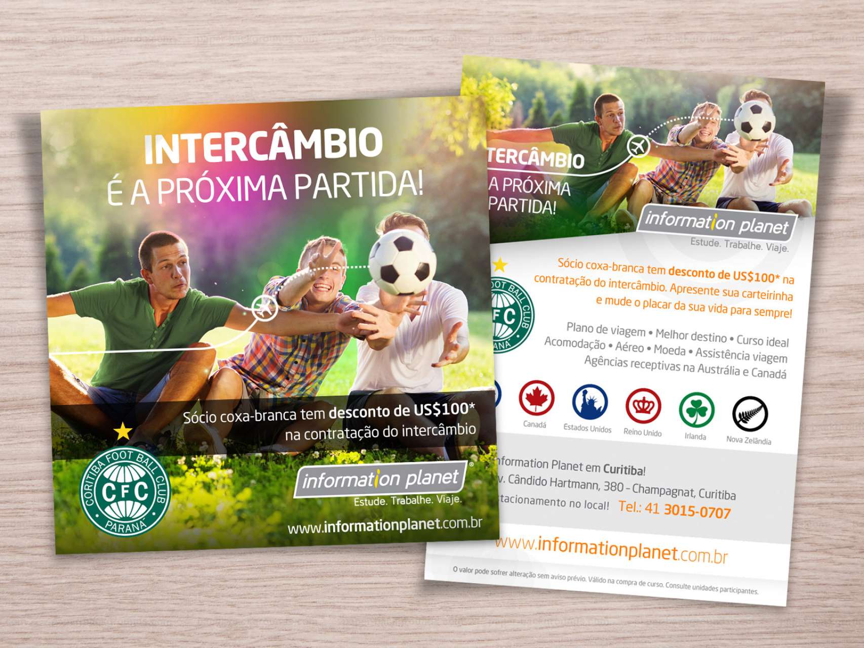 Parceria com ag�ncia de interc�mbio