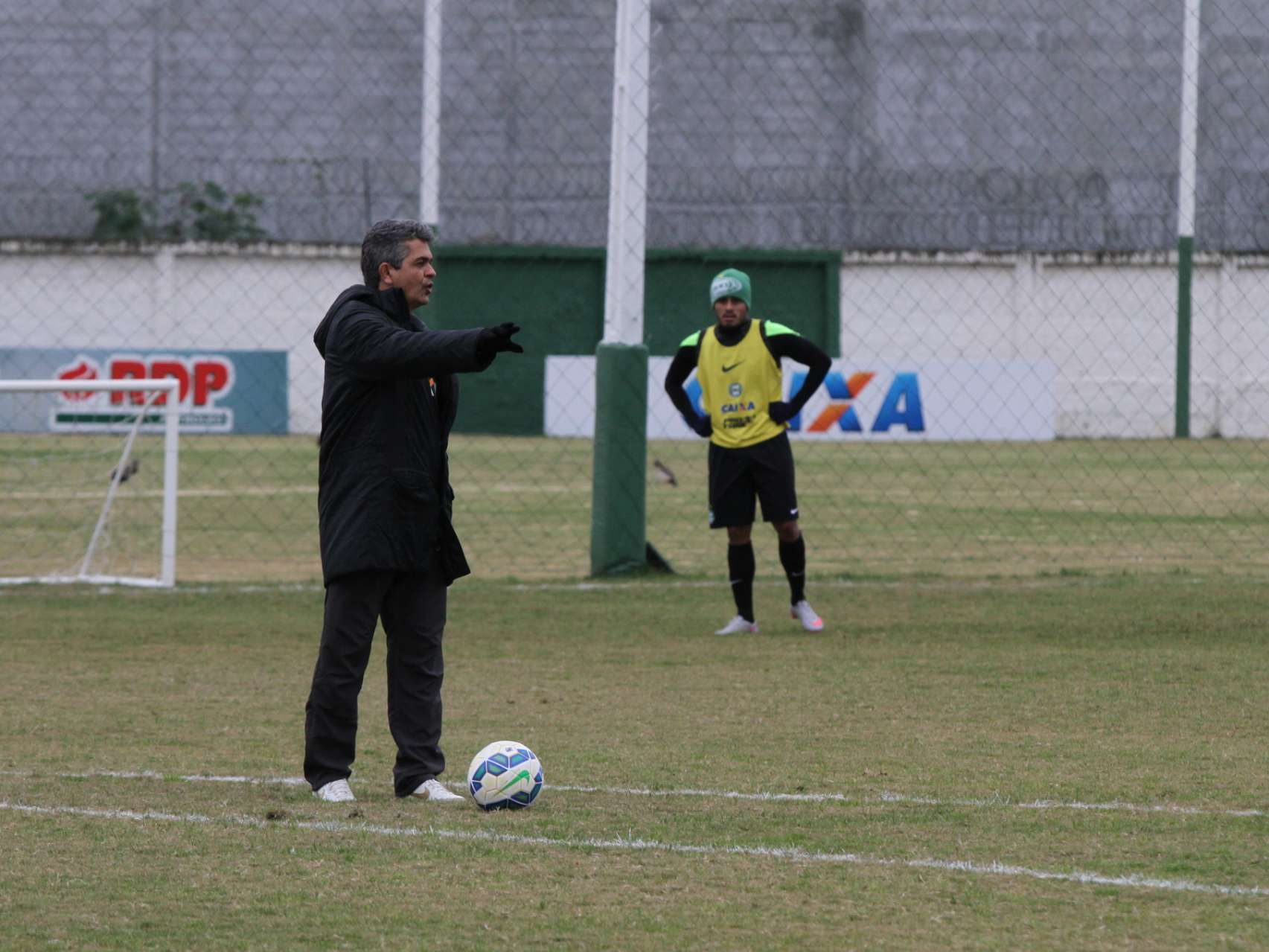 Fotos: Treino sob frio