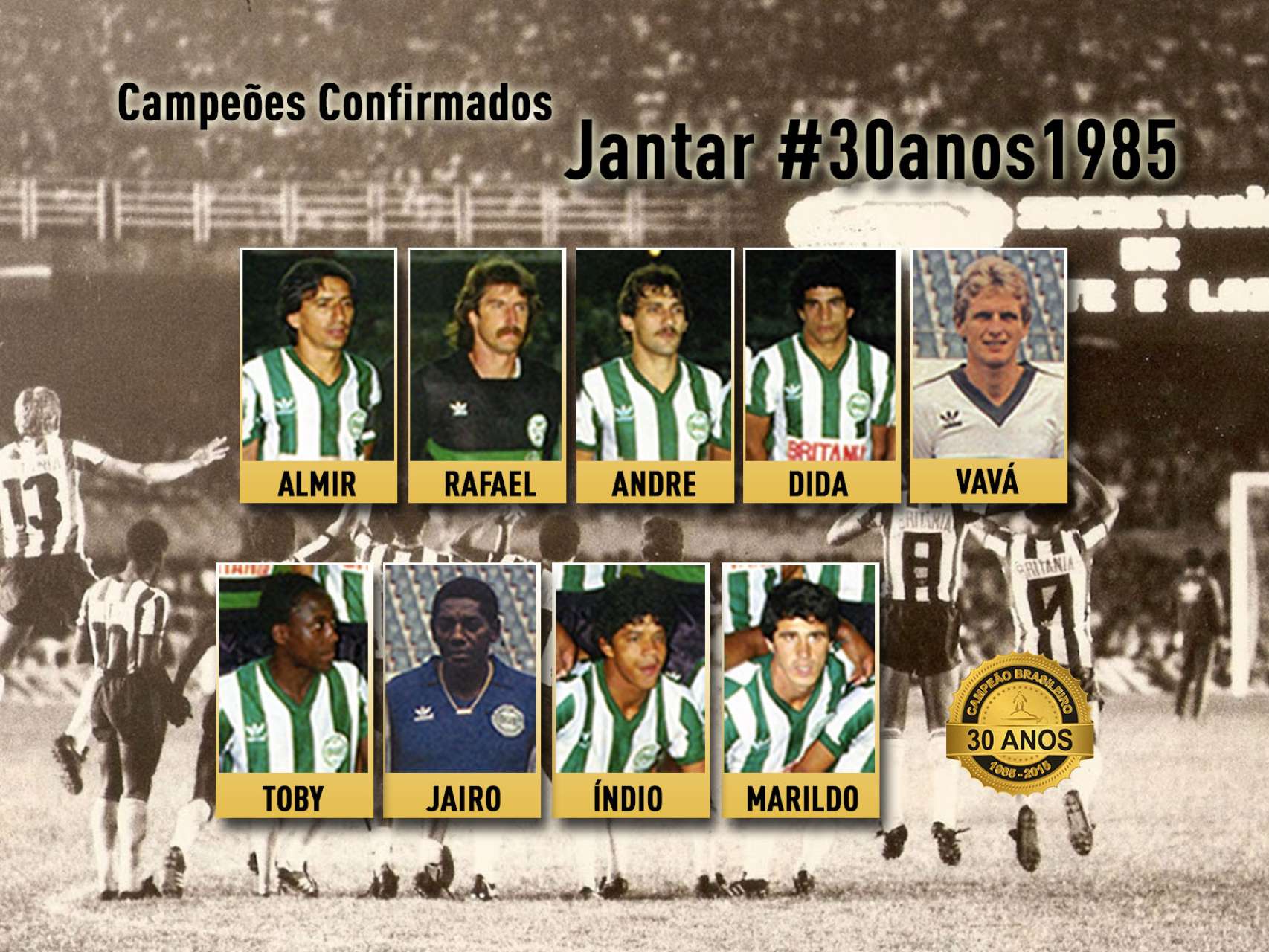 Eternos campe�es confirmados